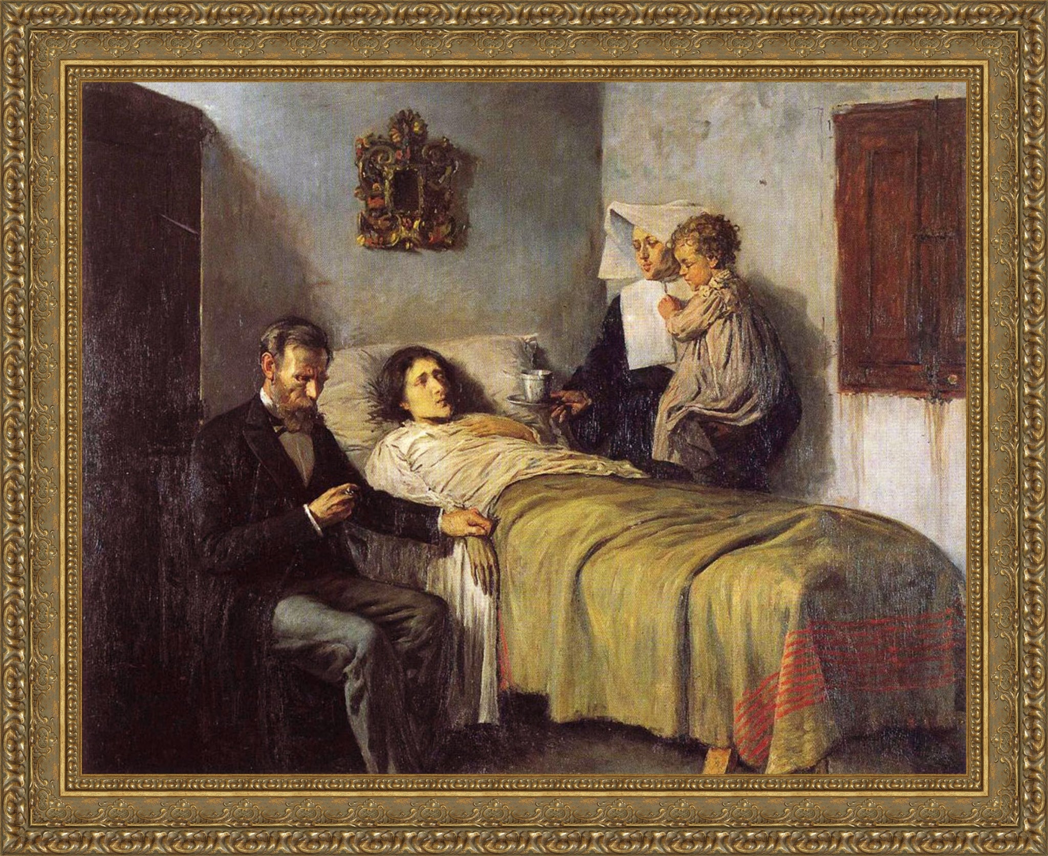 Science and Charity – Estate – Gold Frame by Picasso