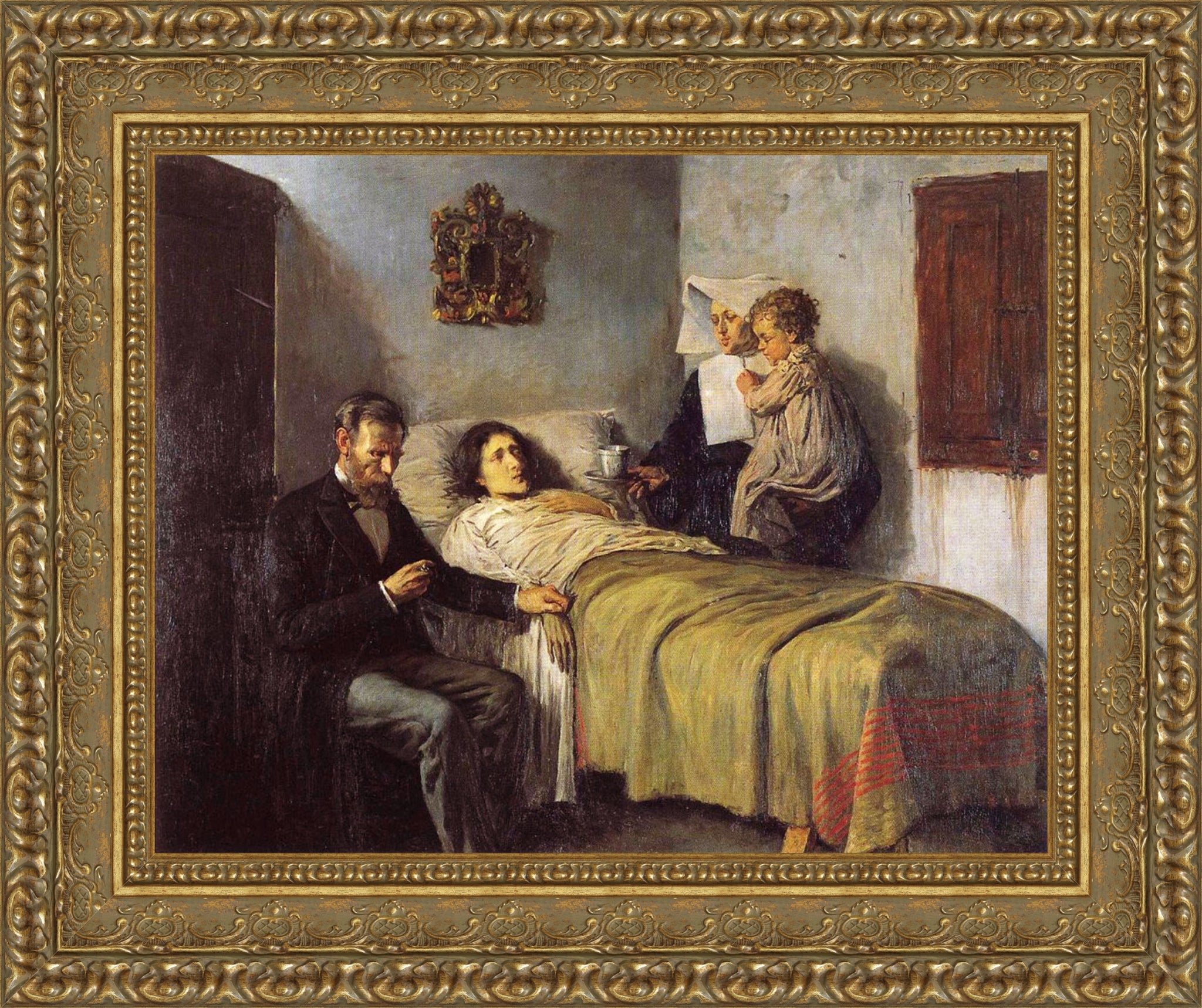 Science and Charity – Medium – Gold Frame by Picasso