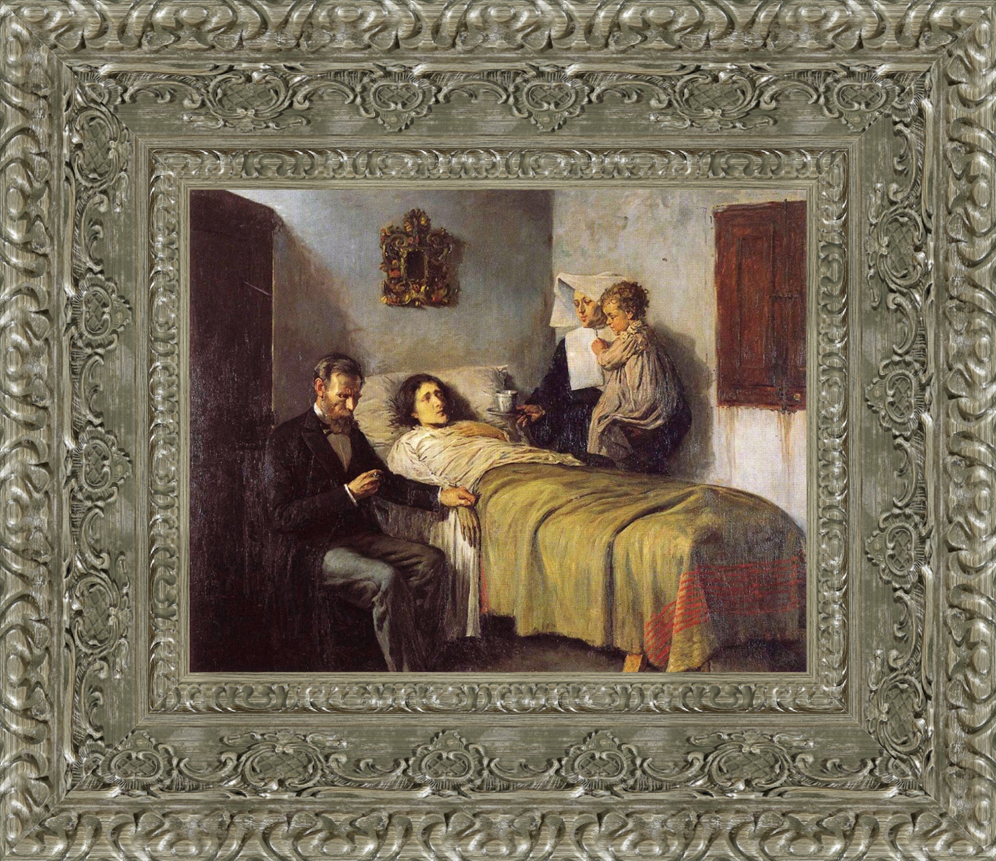 Science and Charity – Small – Silver Frame by Picasso