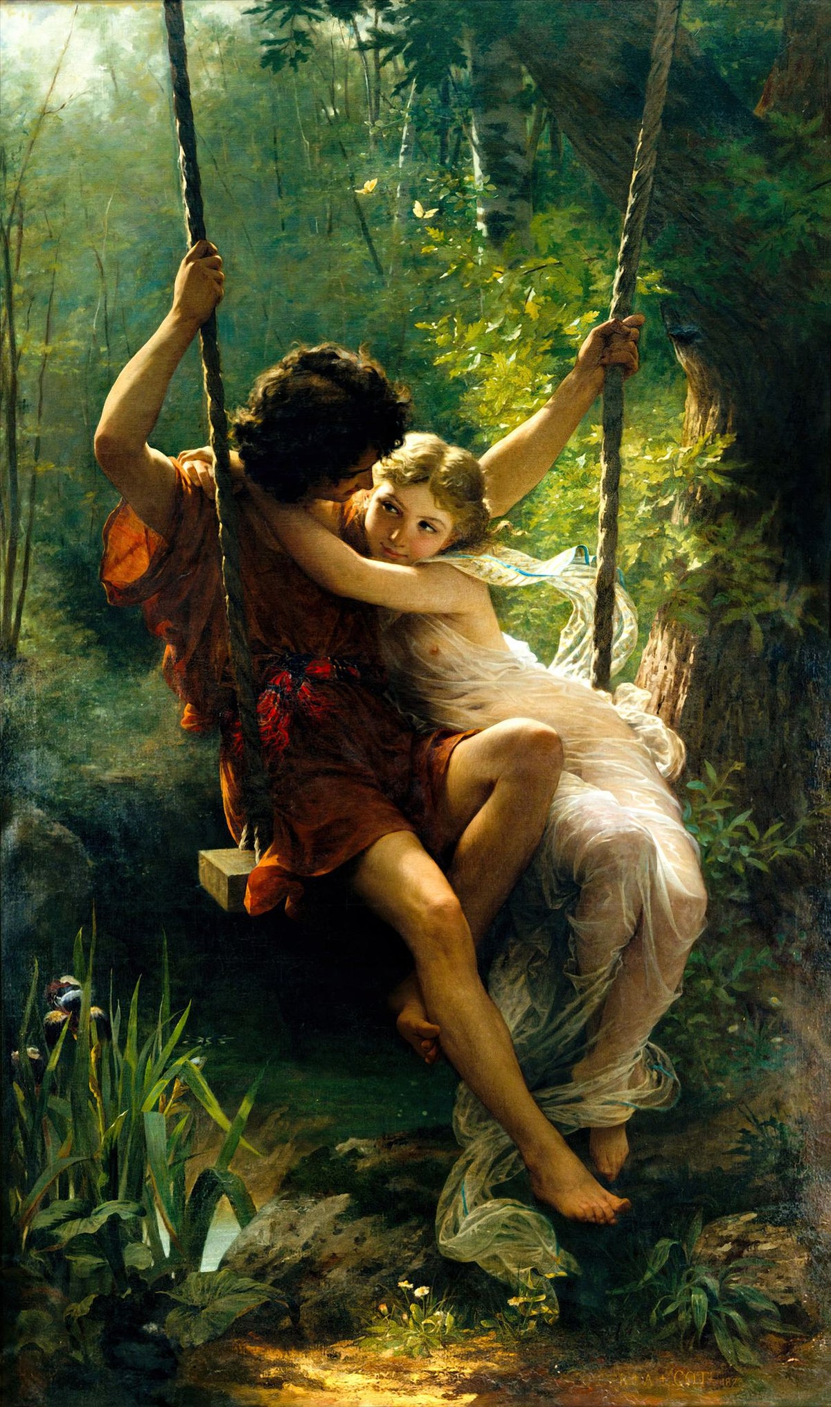 Primavera – Pierre Auguste Cot, 1873, framed
