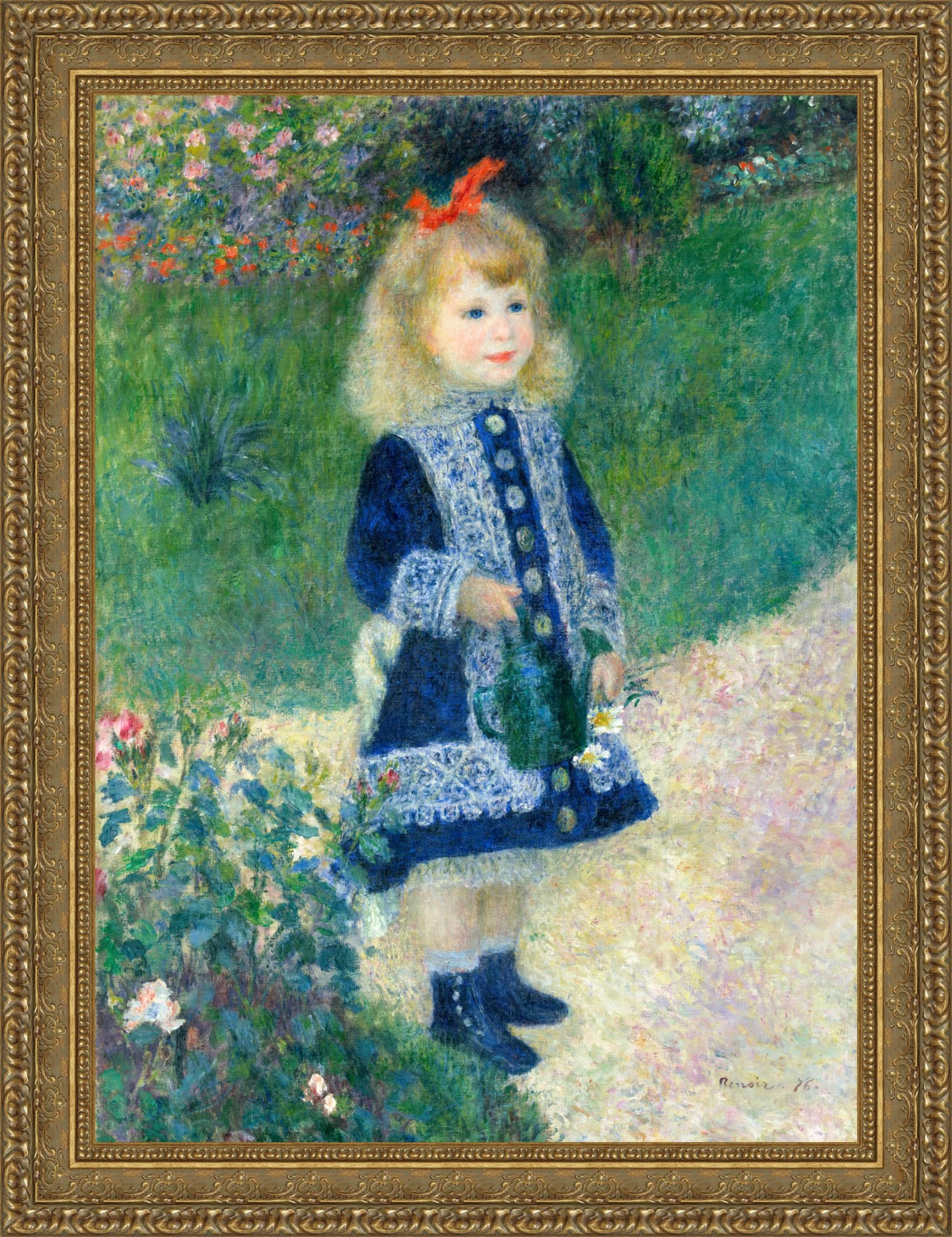 A Girl with a Watering Can – Pierre - Auguste Renoir, 1876 - Canvas Classics