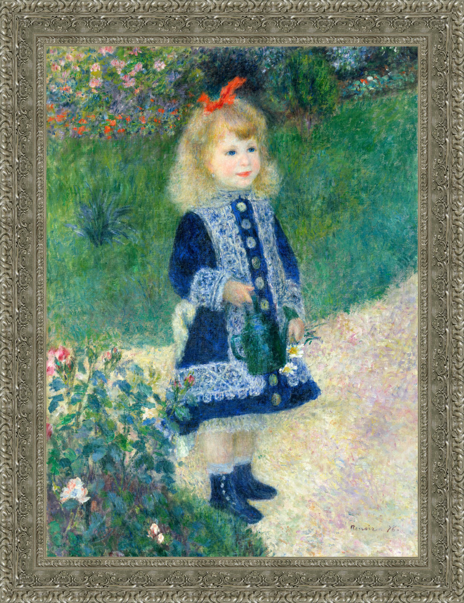 A Girl with a Watering Can – Pierre - Auguste Renoir, 1876 - Canvas Classics