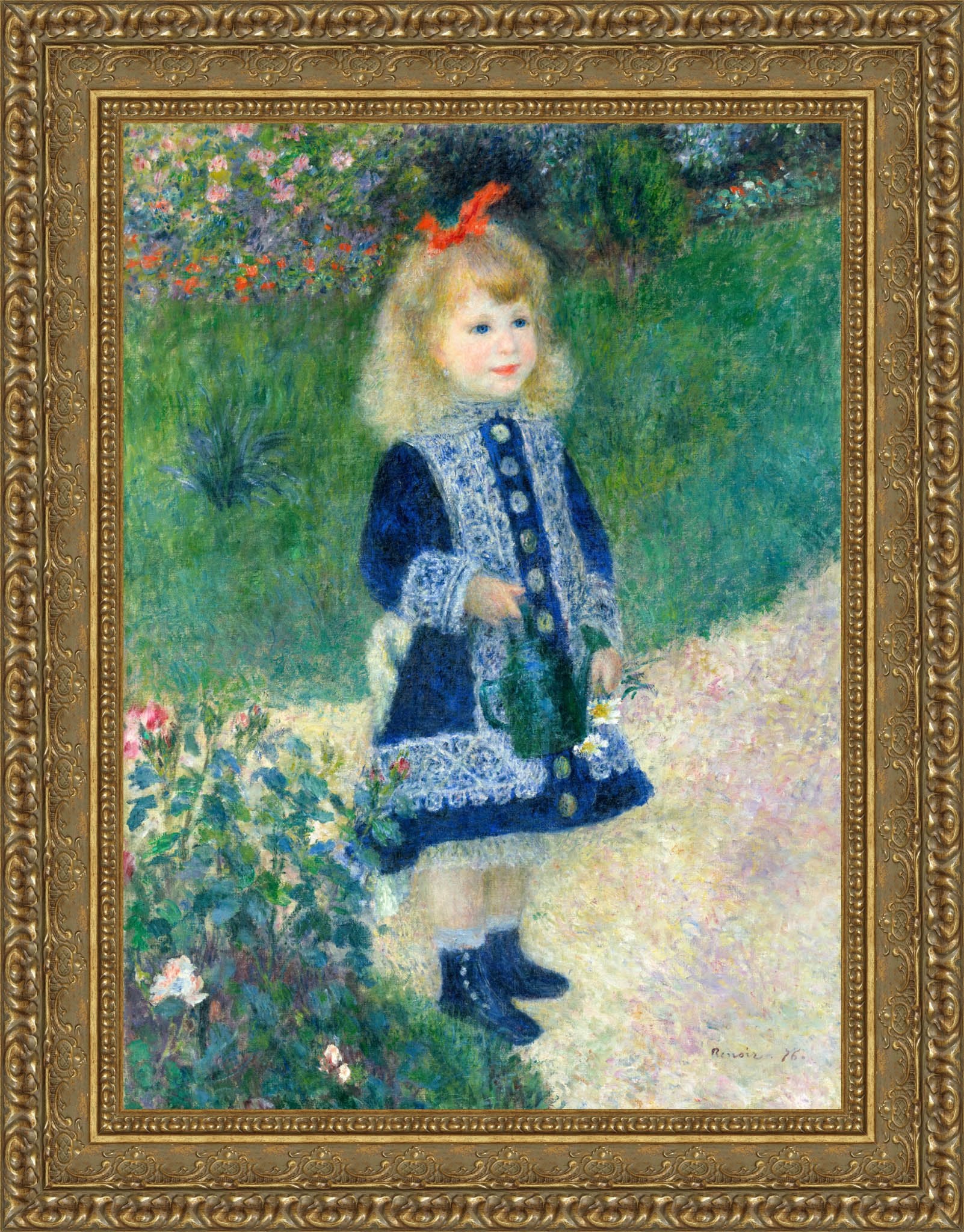 A Girl with a Watering Can – Pierre - Auguste Renoir, 1876 - Canvas Classics
