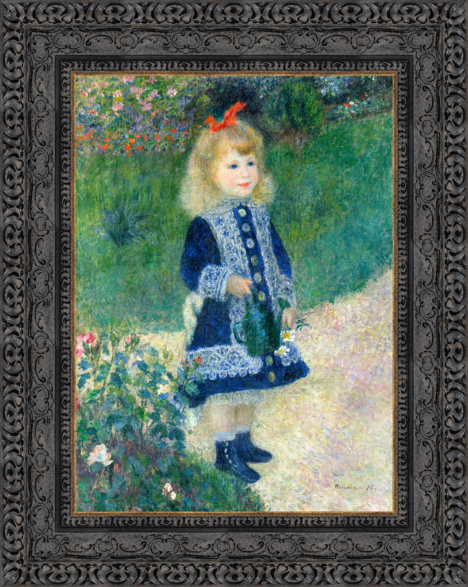 A Girl with a Watering Can – Pierre - Auguste Renoir, 1876 - Canvas Classics