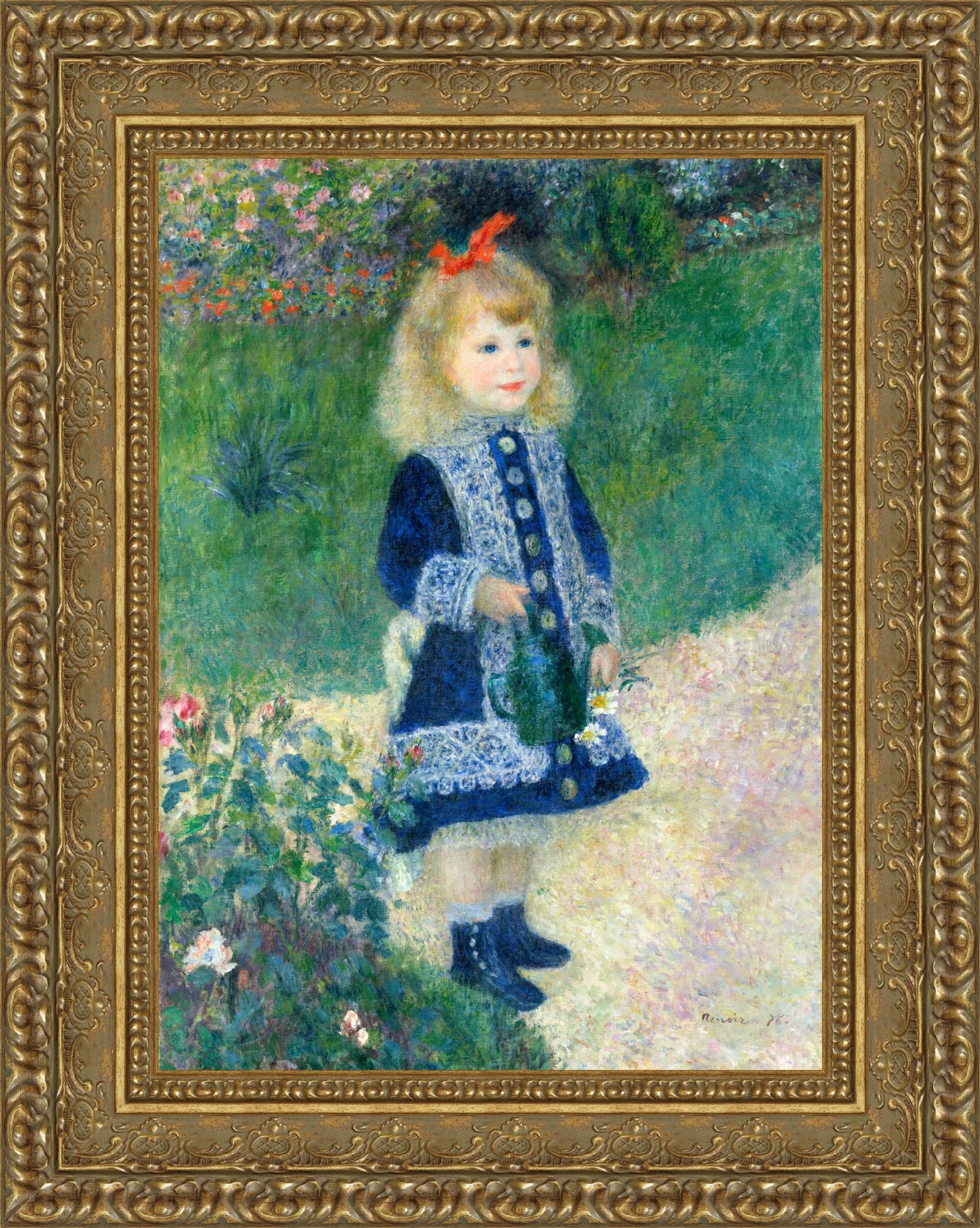 A Girl with a Watering Can – Pierre - Auguste Renoir, 1876 - Canvas Classics