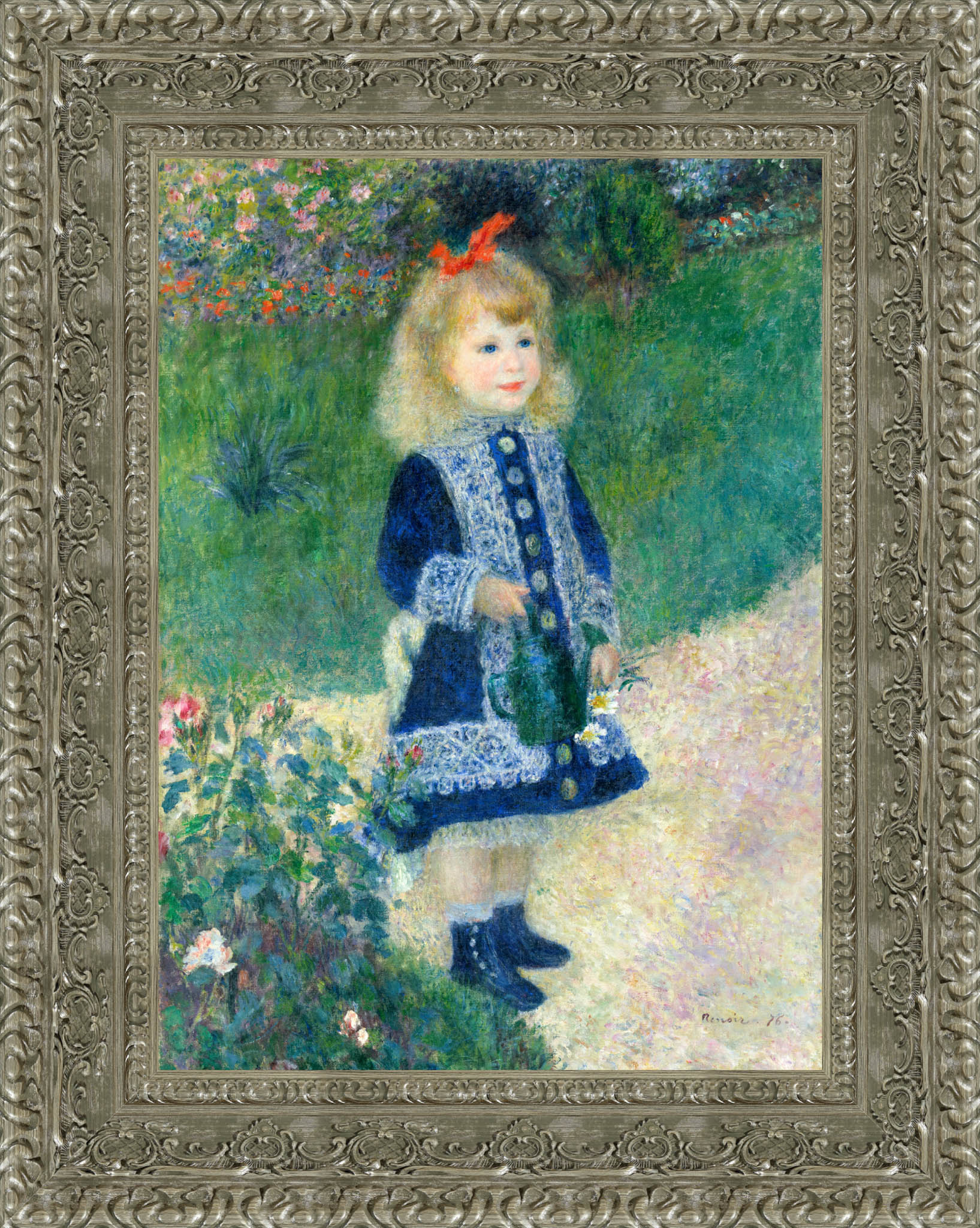 A Girl with a Watering Can – Pierre - Auguste Renoir, 1876 - Canvas Classics