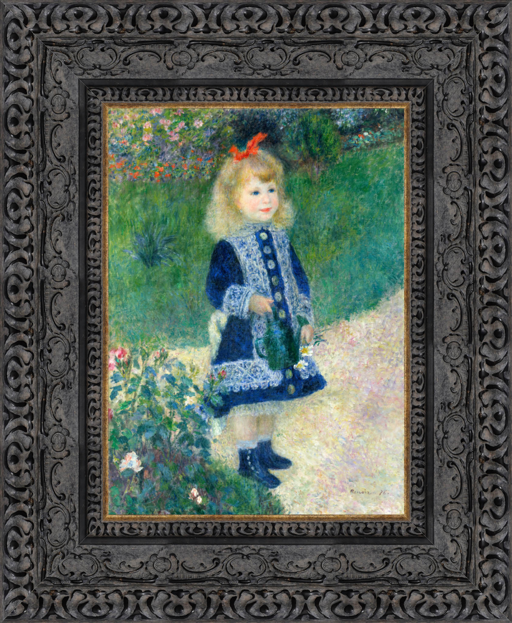 A Girl with a Watering Can – Pierre - Auguste Renoir, 1876 - Canvas Classics