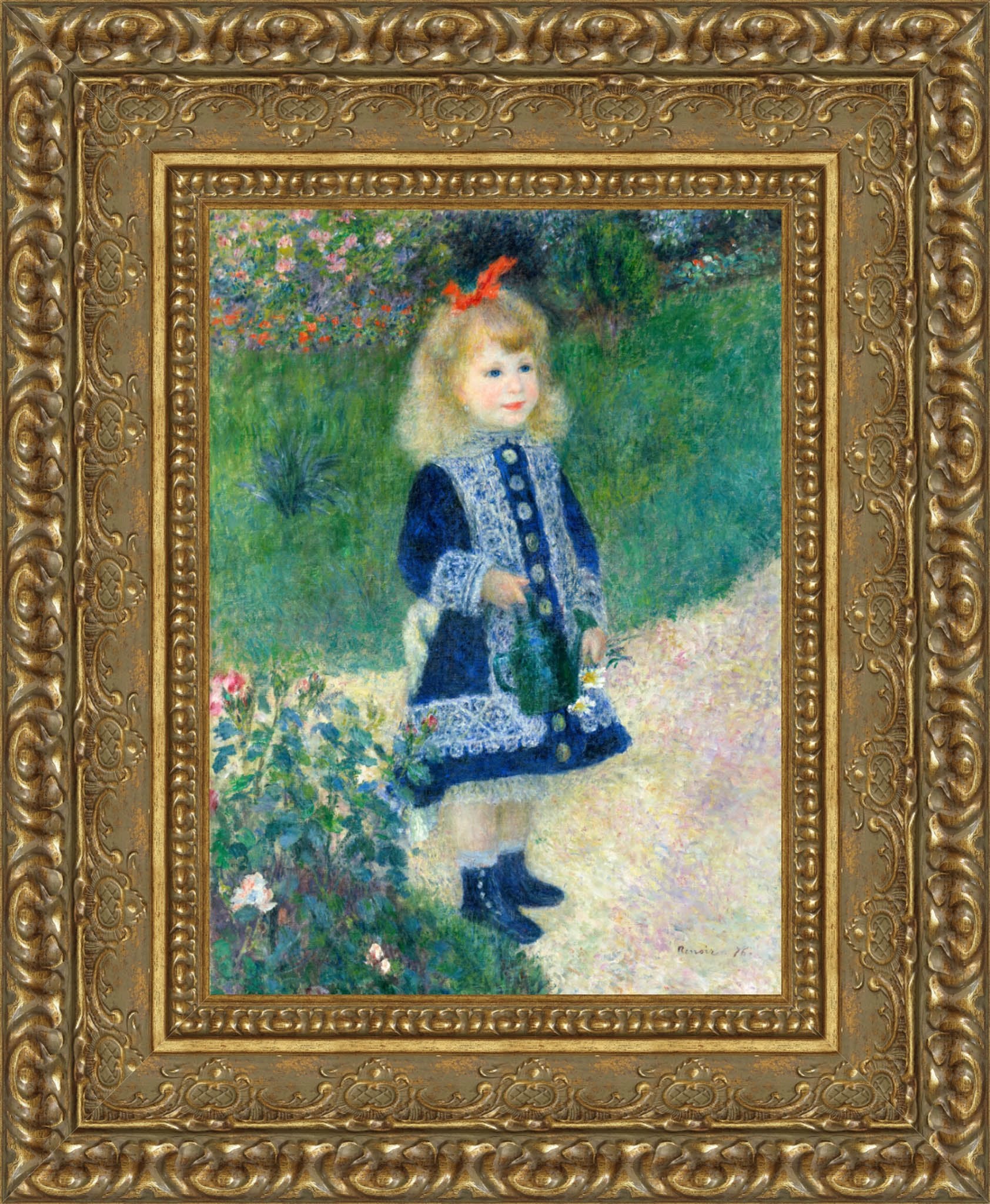 A Girl with a Watering Can – Pierre - Auguste Renoir, 1876 - Canvas Classics
