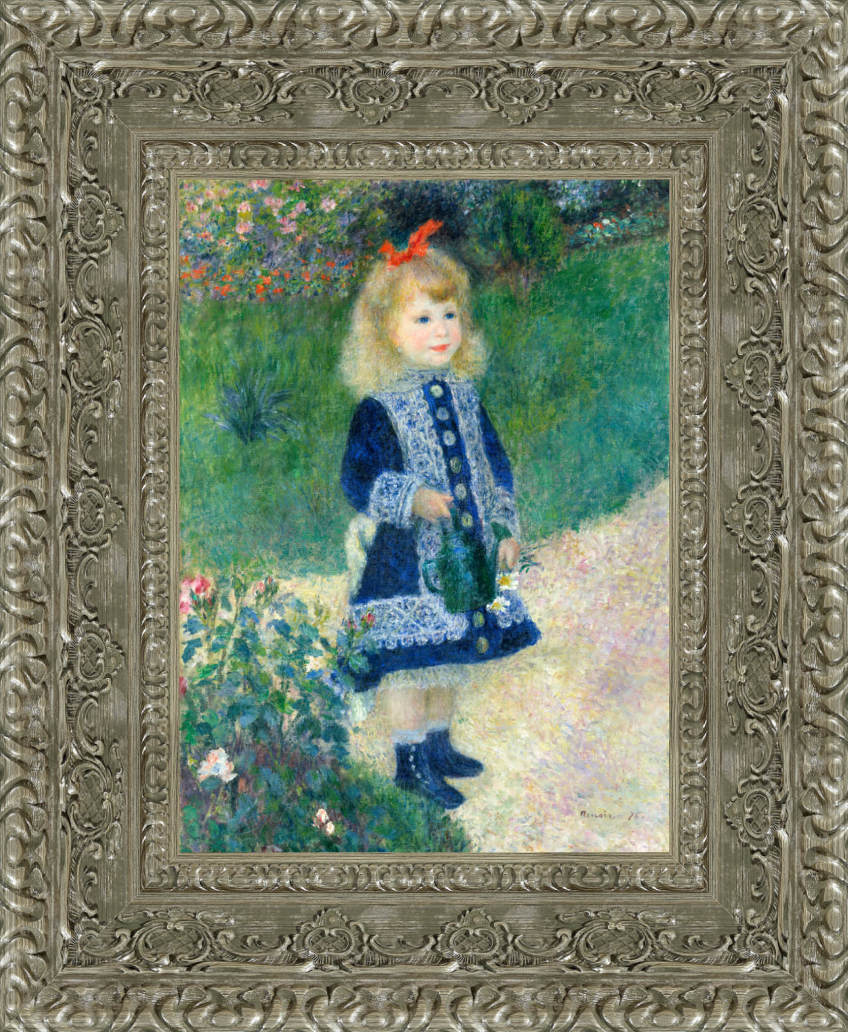 A Girl with a Watering Can – Pierre - Auguste Renoir, 1876 - Canvas Classics