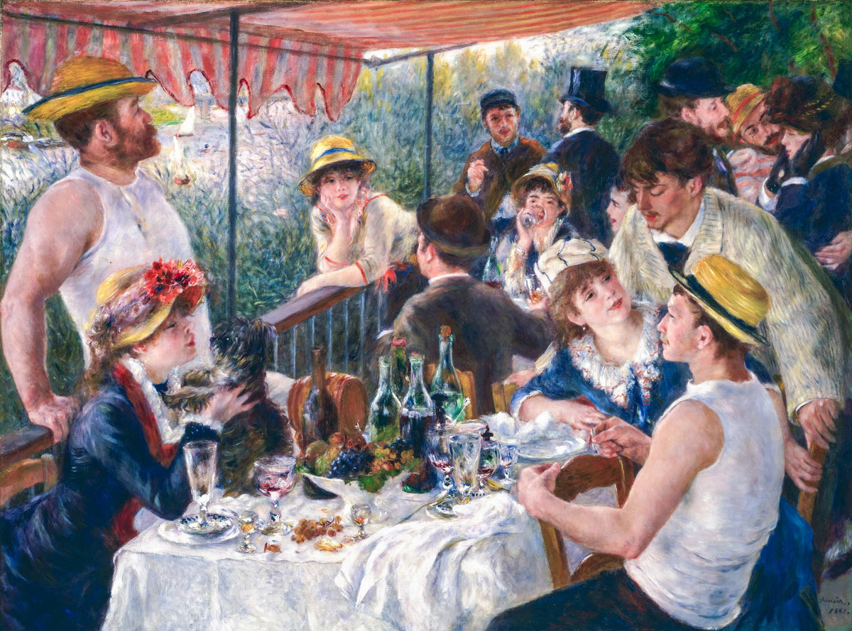 Luncheon of the Boating Party – Pierre-Auguste Renoir, 1881, framed