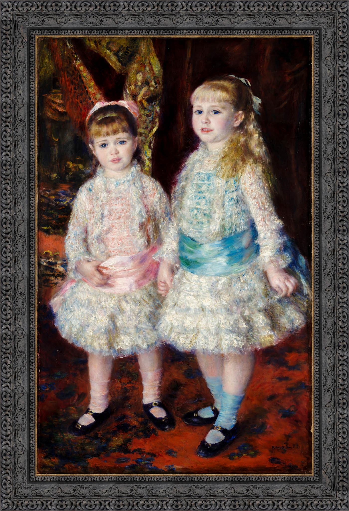Pink And Blue The Cahen D'Anvers Girls – Pierre Auguste Renoir, 1881 - Canvas Classics
