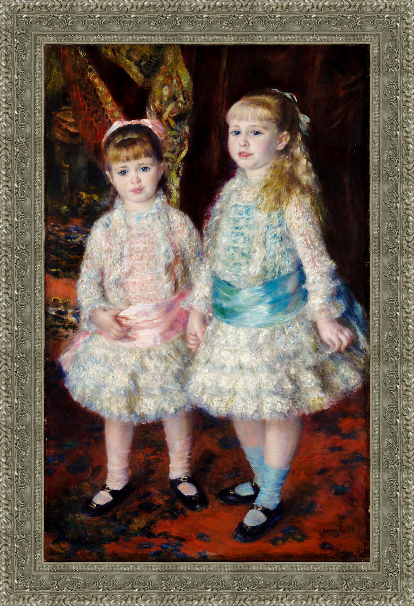 Pink And Blue The Cahen D'Anvers Girls – Pierre Auguste Renoir, 1881 - Canvas Classics