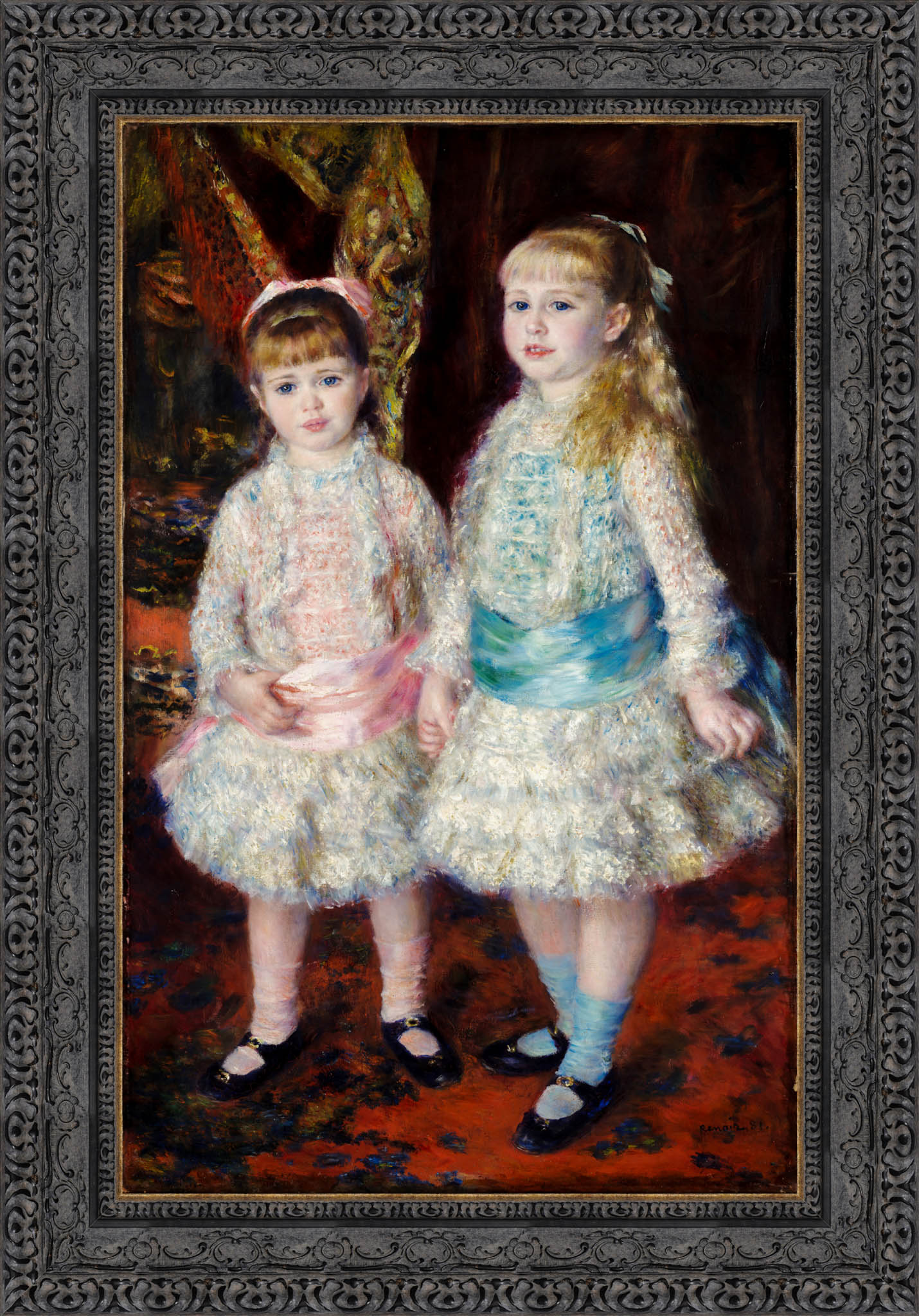 Pink And Blue The Cahen D'Anvers Girls – Pierre Auguste Renoir, 1881 - Canvas Classics