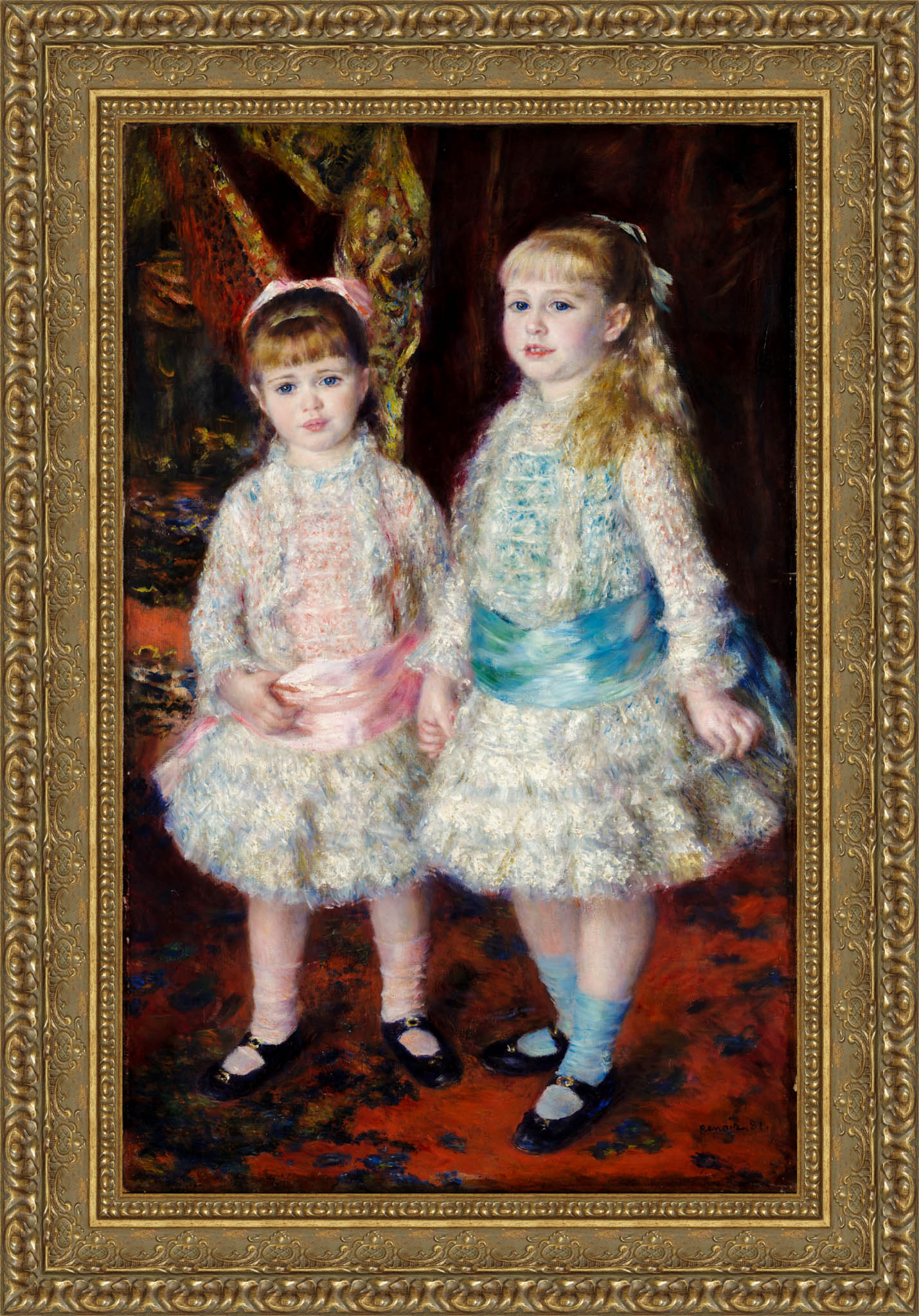 Pink And Blue The Cahen D'Anvers Girls – Pierre Auguste Renoir, 1881 - Canvas Classics