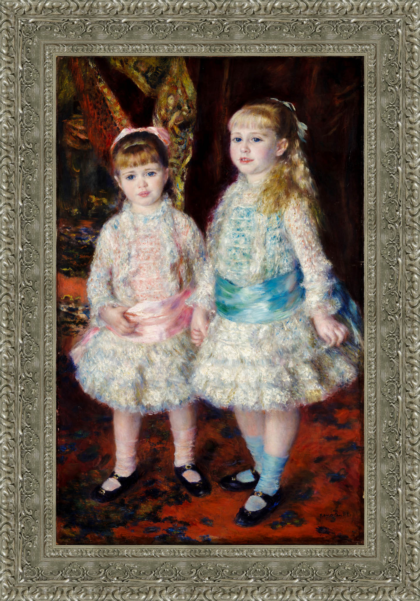 Pink And Blue The Cahen D'Anvers Girls – Pierre Auguste Renoir, 1881 - Canvas Classics