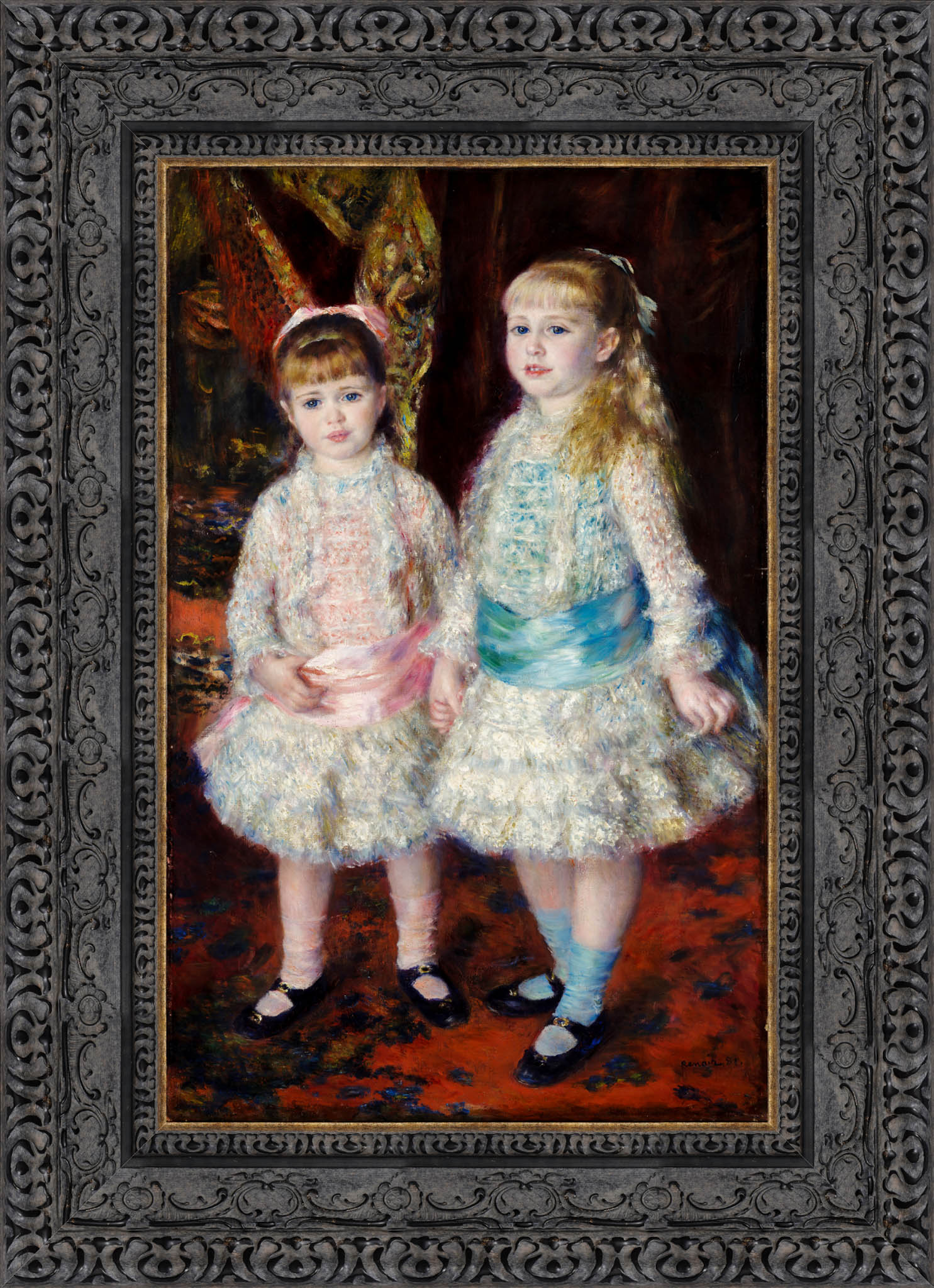 Pink And Blue The Cahen D'Anvers Girls – Pierre Auguste Renoir, 1881 - Canvas Classics