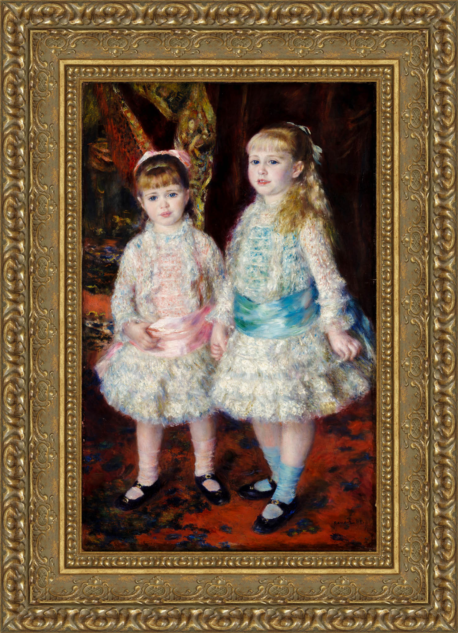 Pink And Blue The Cahen D'Anvers Girls – Pierre Auguste Renoir, 1881 - Canvas Classics