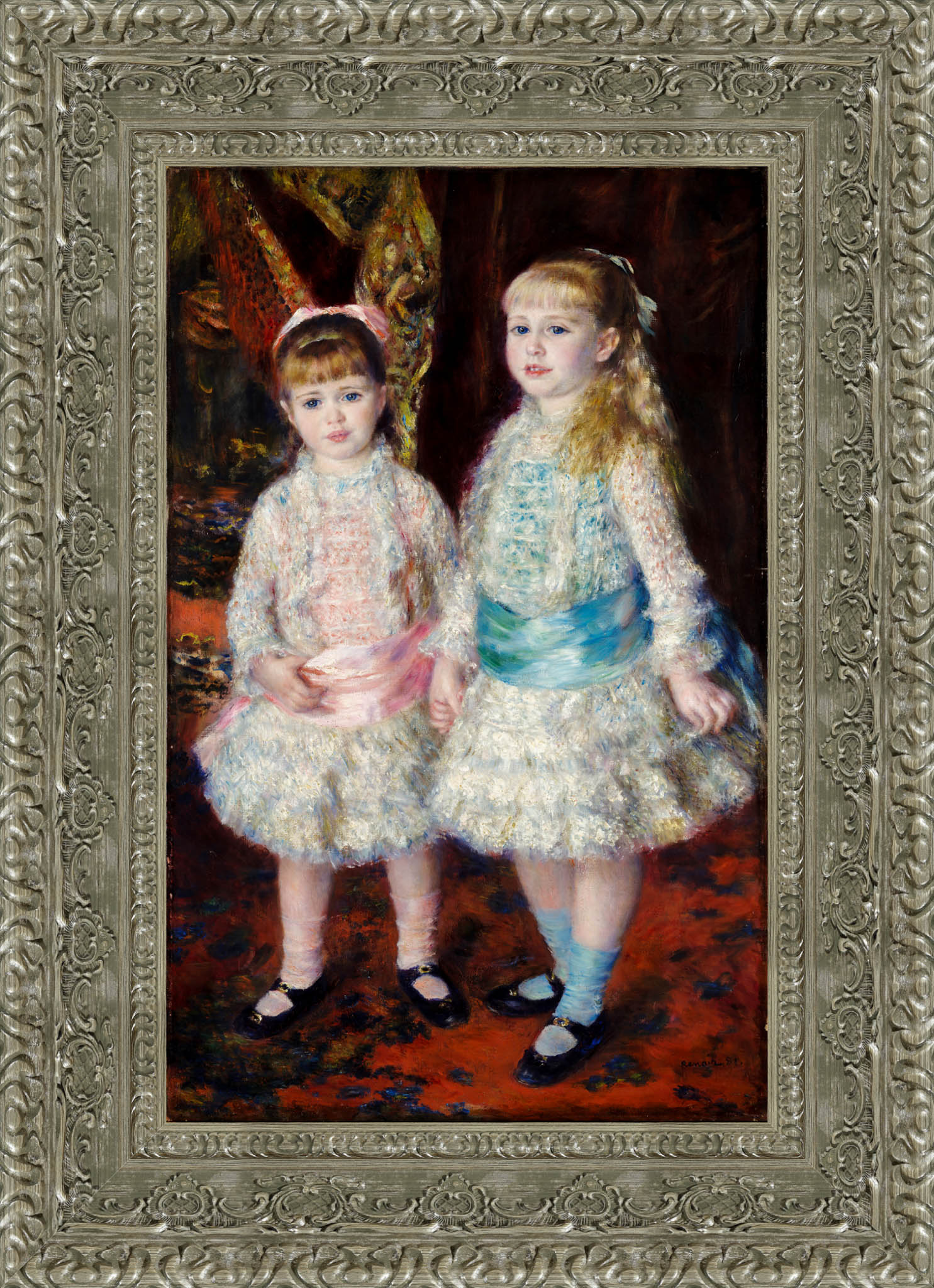 Pink And Blue The Cahen D'Anvers Girls – Pierre Auguste Renoir, 1881 - Canvas Classics