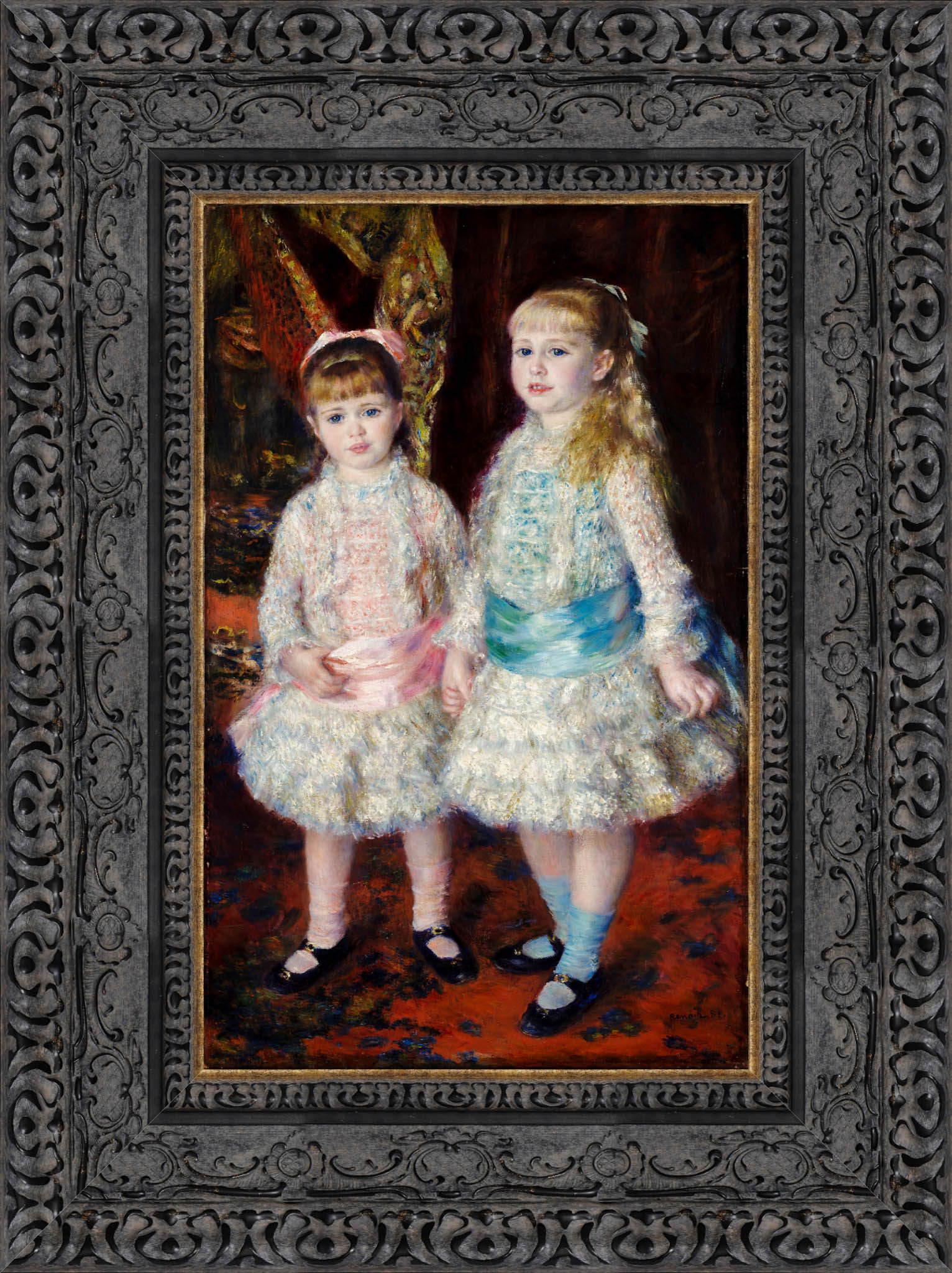 Pink And Blue The Cahen D'Anvers Girls – Pierre Auguste Renoir, 1881 - Canvas Classics