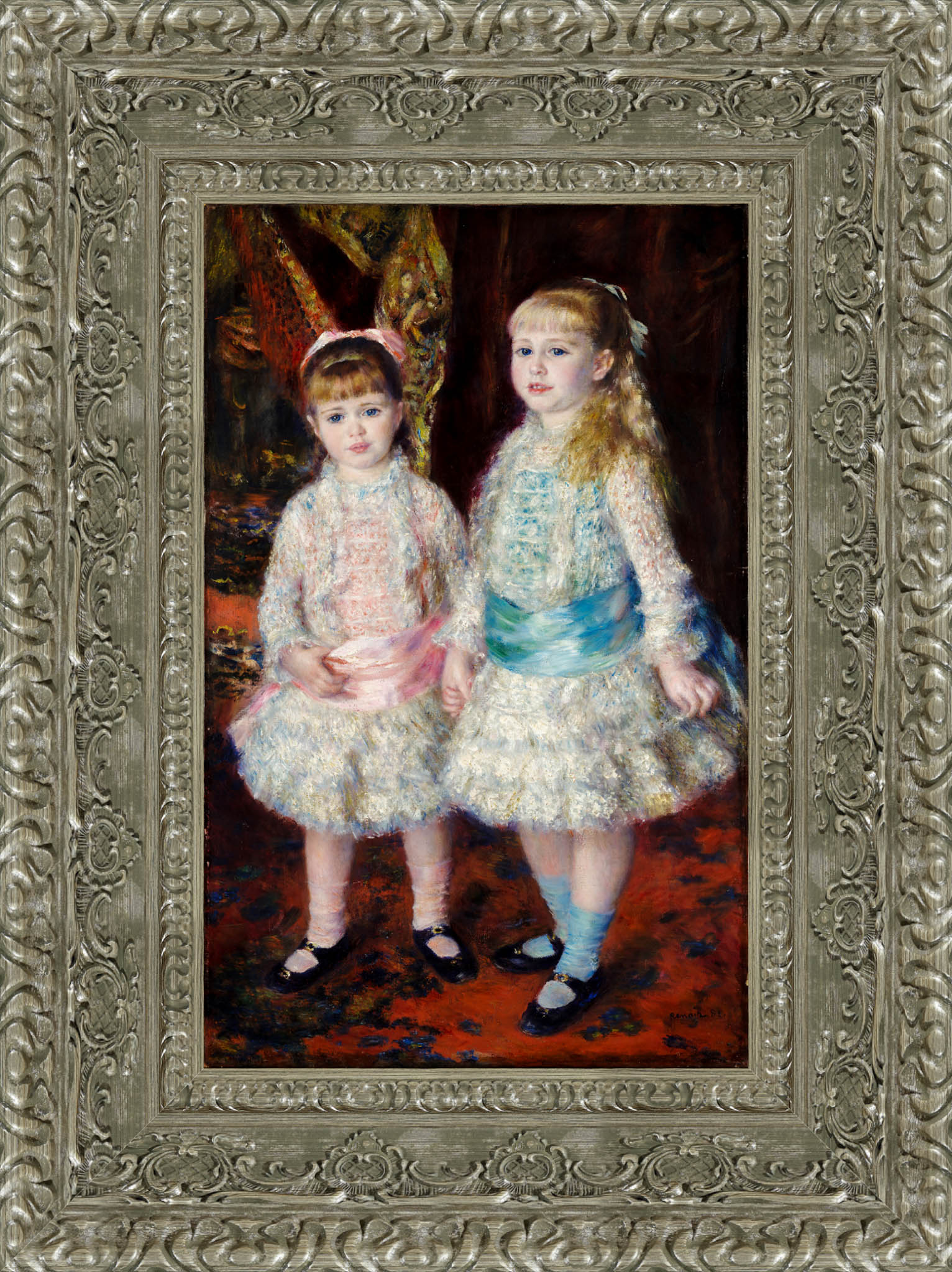 Pink And Blue The Cahen D'Anvers Girls – Pierre Auguste Renoir, 1881 - Canvas Classics