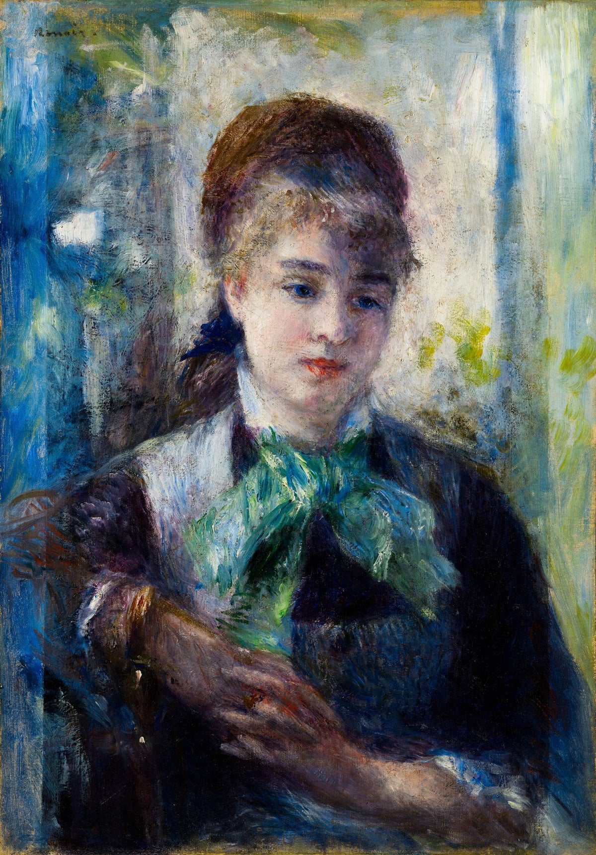 Portrait of Nini Lopez – Pierre-Auguste Renoir, 1876, framed