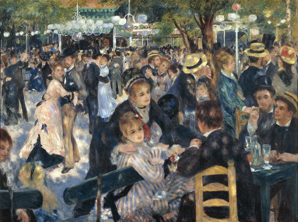 Bal du Moulin de la Galette – Pierre-Auguste Renoir, 1876, framed