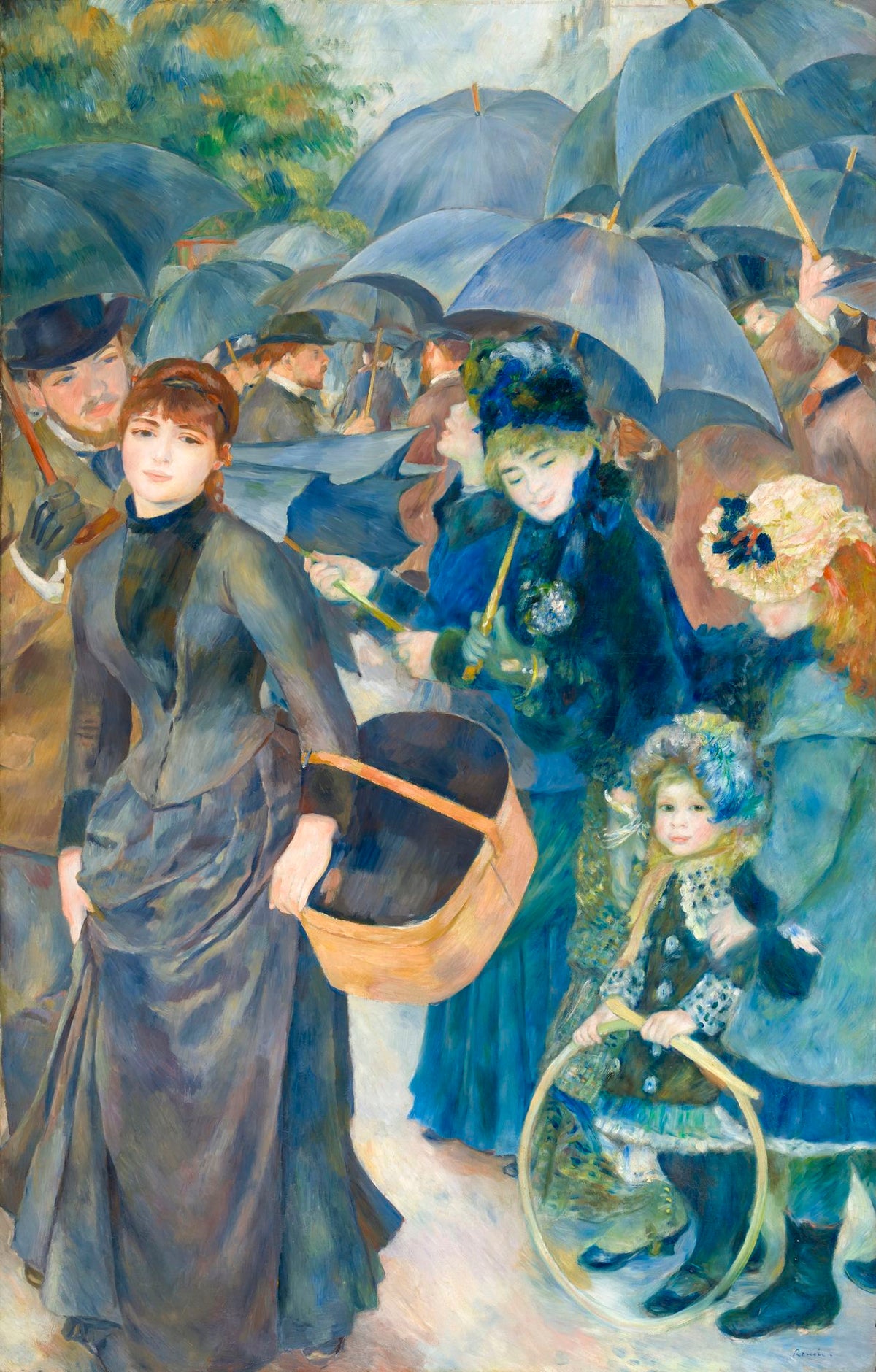 The Umbrellas – Pierre-Auguste Renoir, 1881-1886, framed