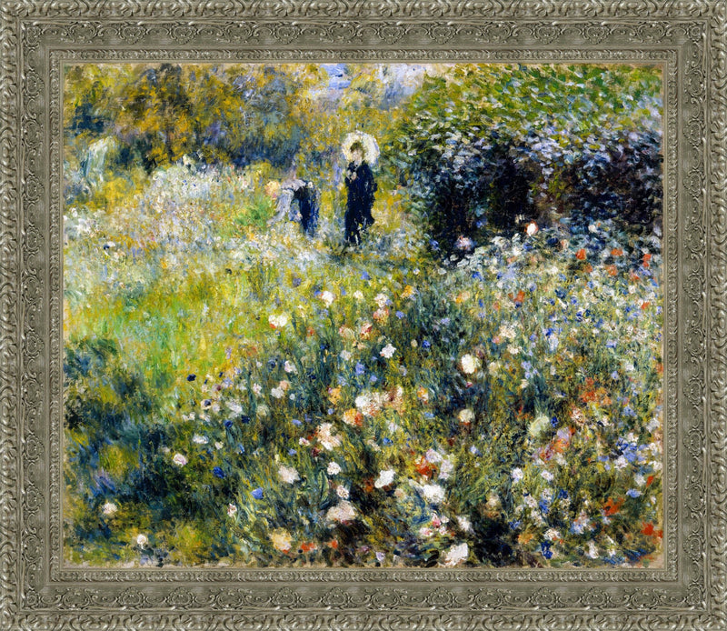 Woman With A Parasol In A Garden – Pierre-Auguste Renoir, 1875
