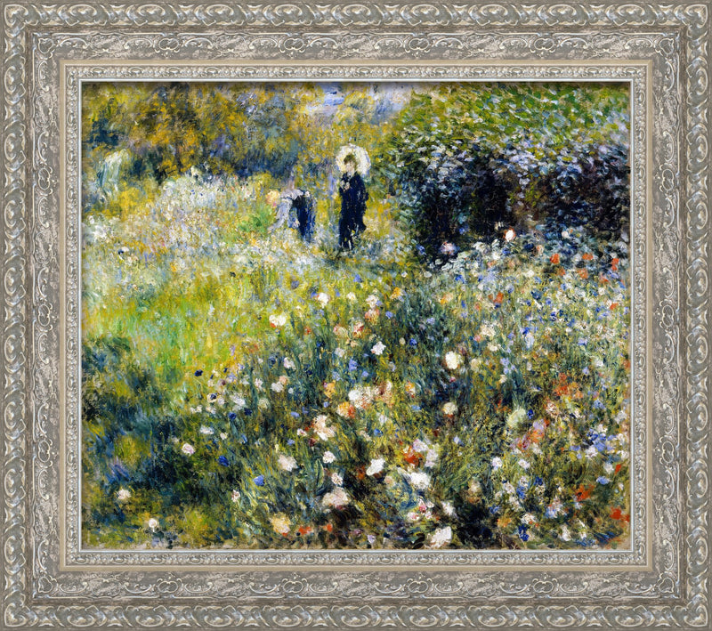 Woman With A Parasol In A Garden – Pierre-Auguste Renoir, 1875