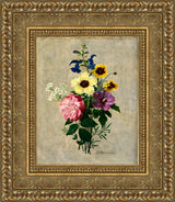 Bouquet with Rose, Delphinium, and Anemone – Pierre-Joseph Redouté, c. 1820s