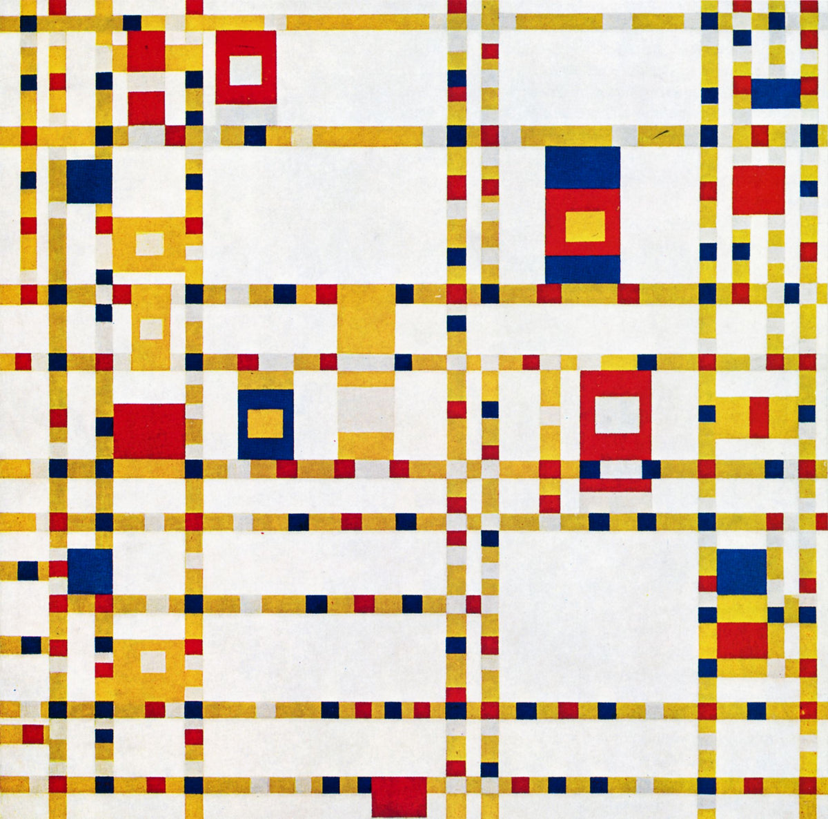 Broadway Boogie Woogie – Piet Mondrian, 1942-43, framed