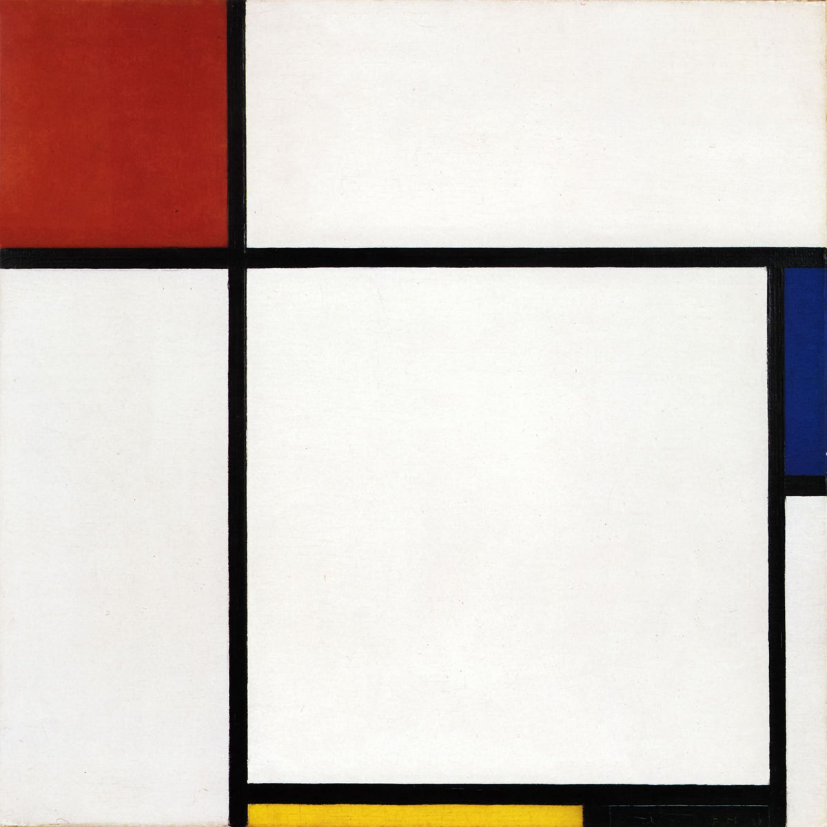 Composition with Red, Blue and Yellow – Piet Mondrian, 1929, framed