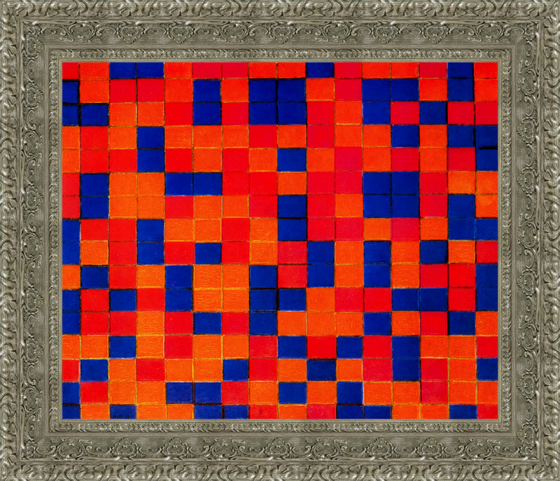 Composition Checkerboard Dark Colours – Piet Mondrian, 1919