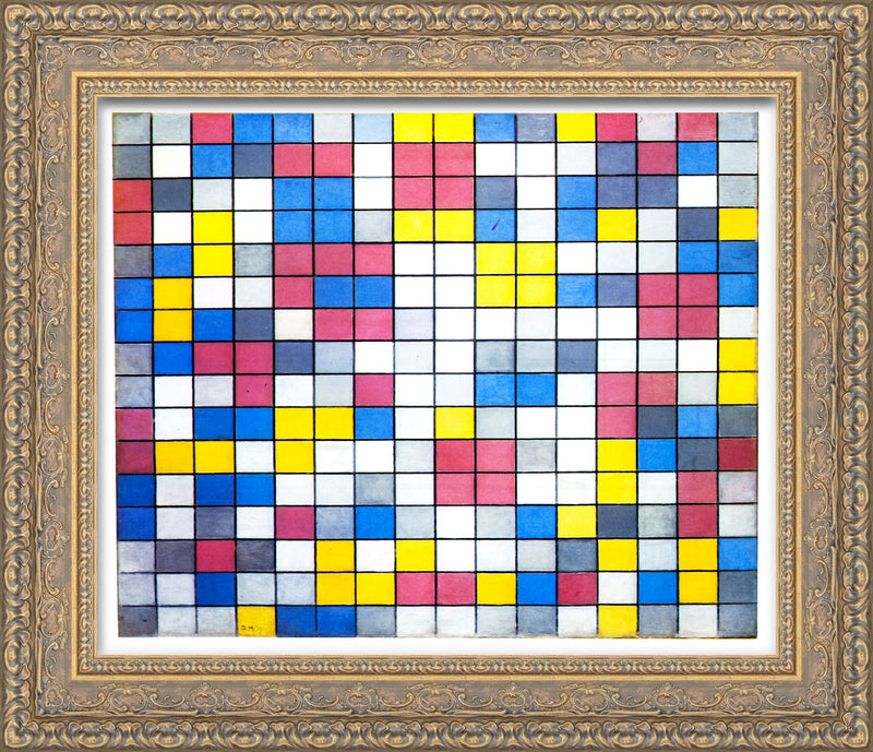 Composition Checkerboard Light Colours – Piet Mondrian, 1919
