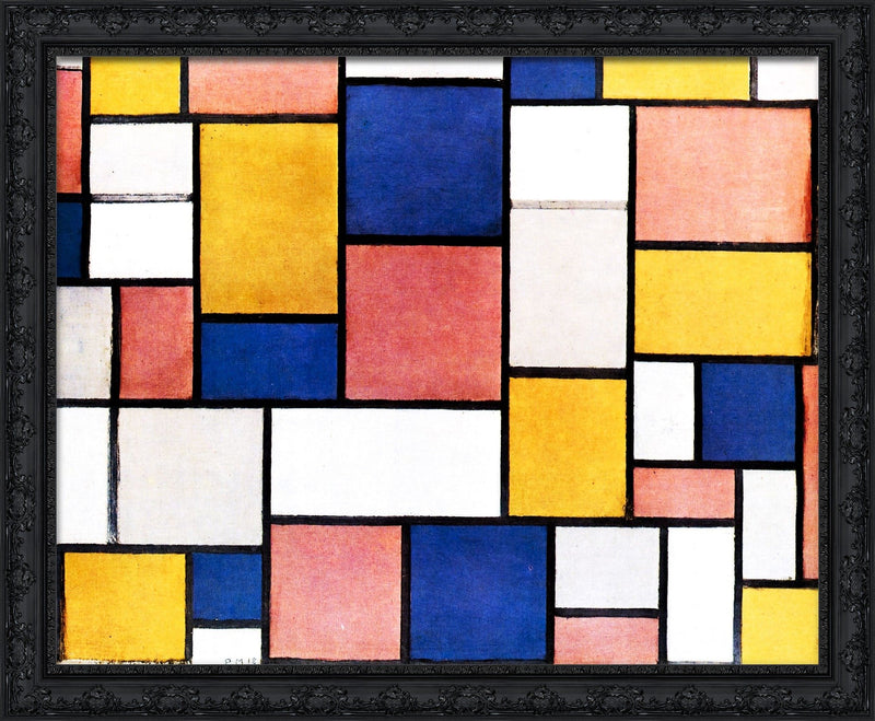 Composition Colour Planes with Grey Contours – Piet Mondrian, 1918