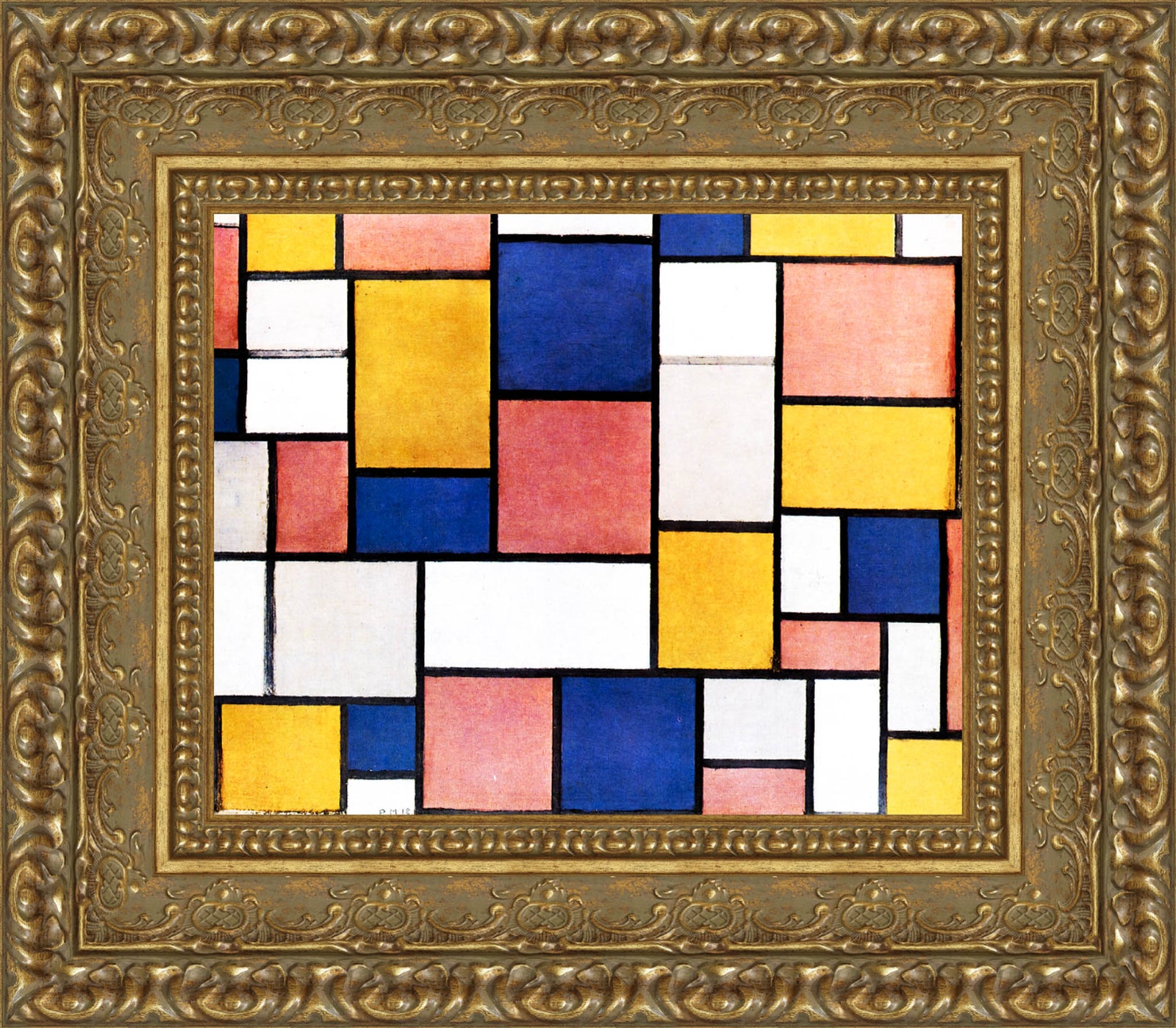 Composition Colour Planes with Grey Contours – Piet Mondrian, 1918