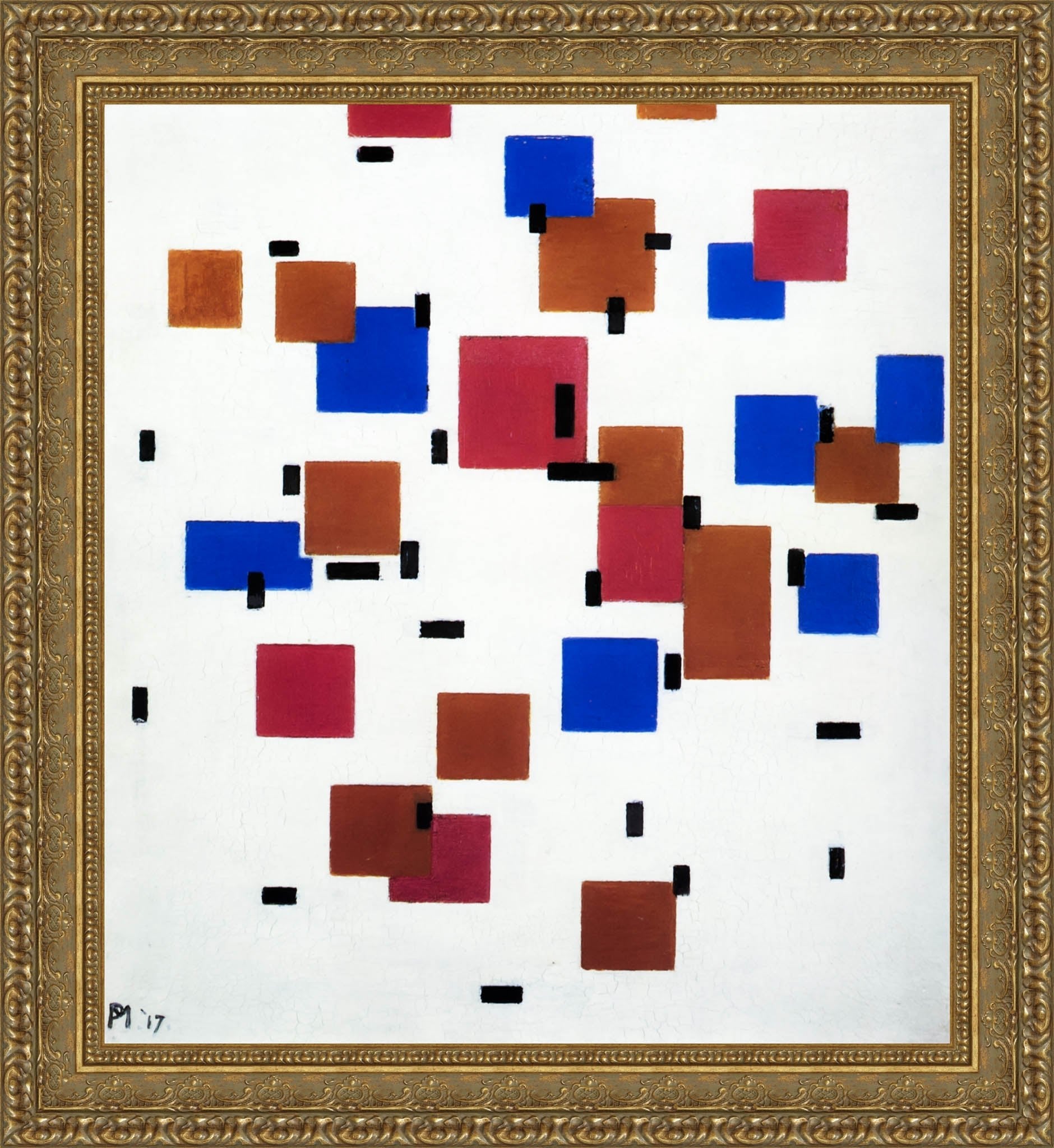 Composition In Colour A - Piet Mondrian, 1917