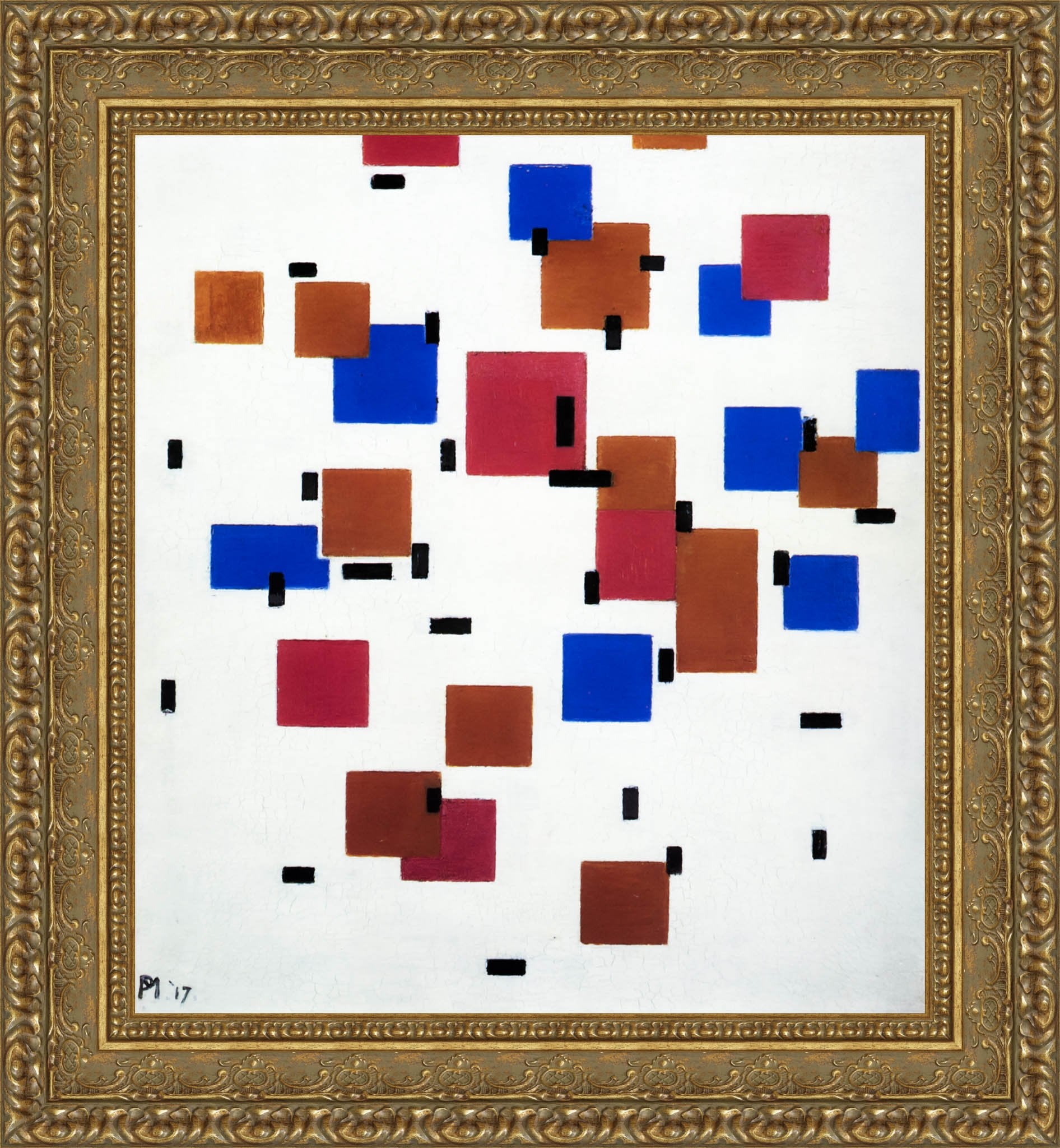 Composition In Colour A - Piet Mondrian, 1917