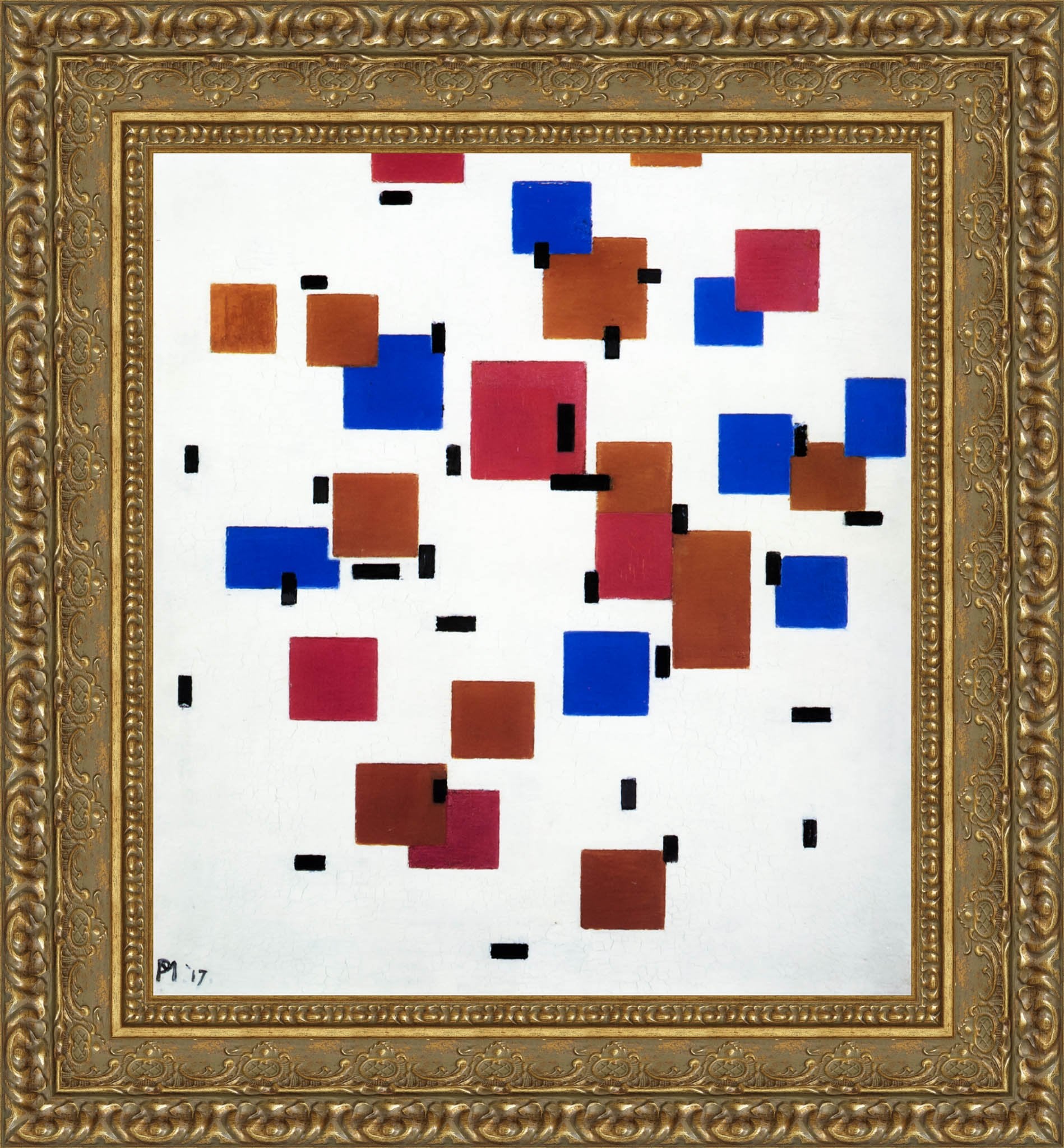Composition In Colour A - Piet Mondrian, 1917