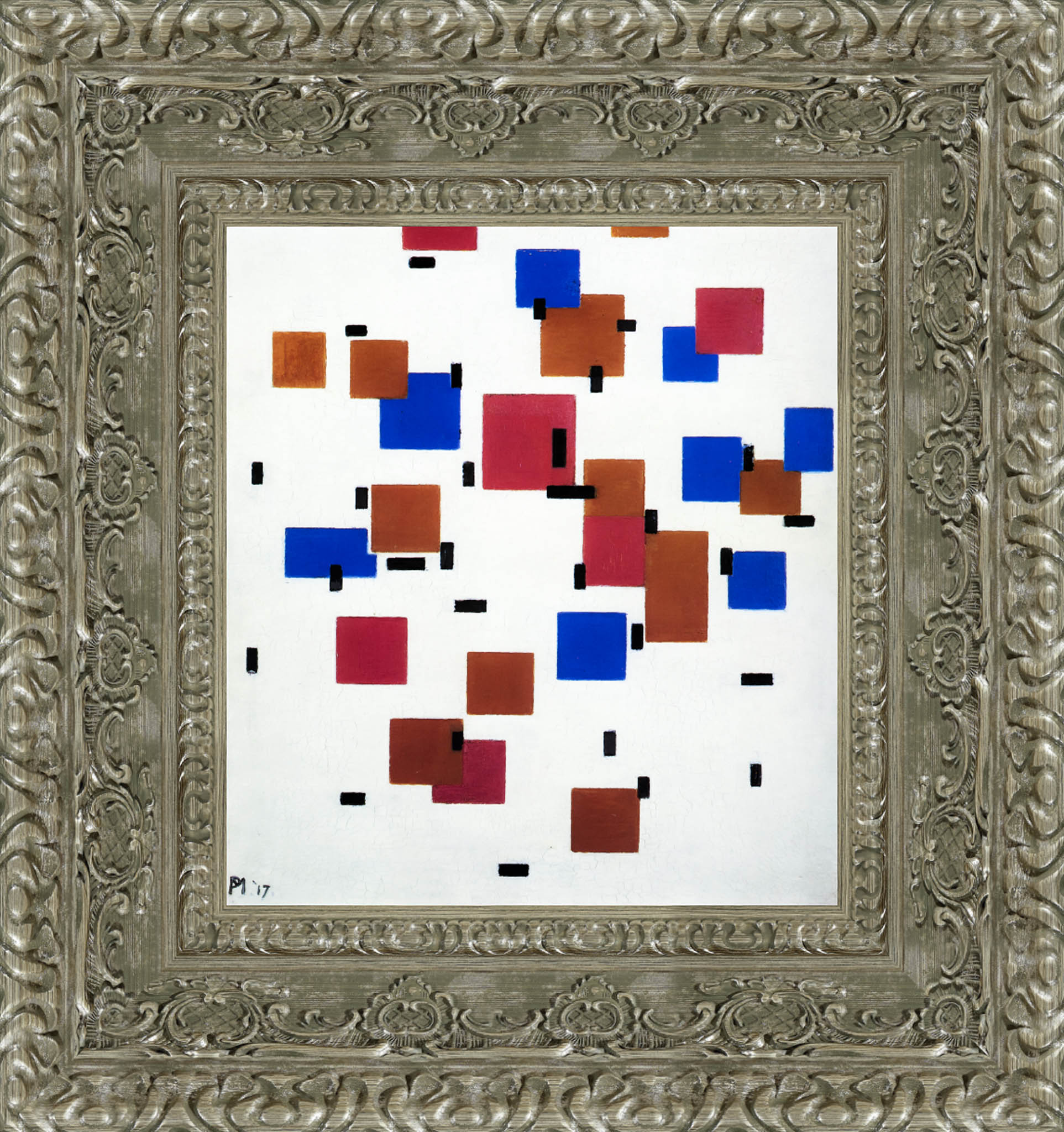Composition In Colour A - Piet Mondrian, 1917