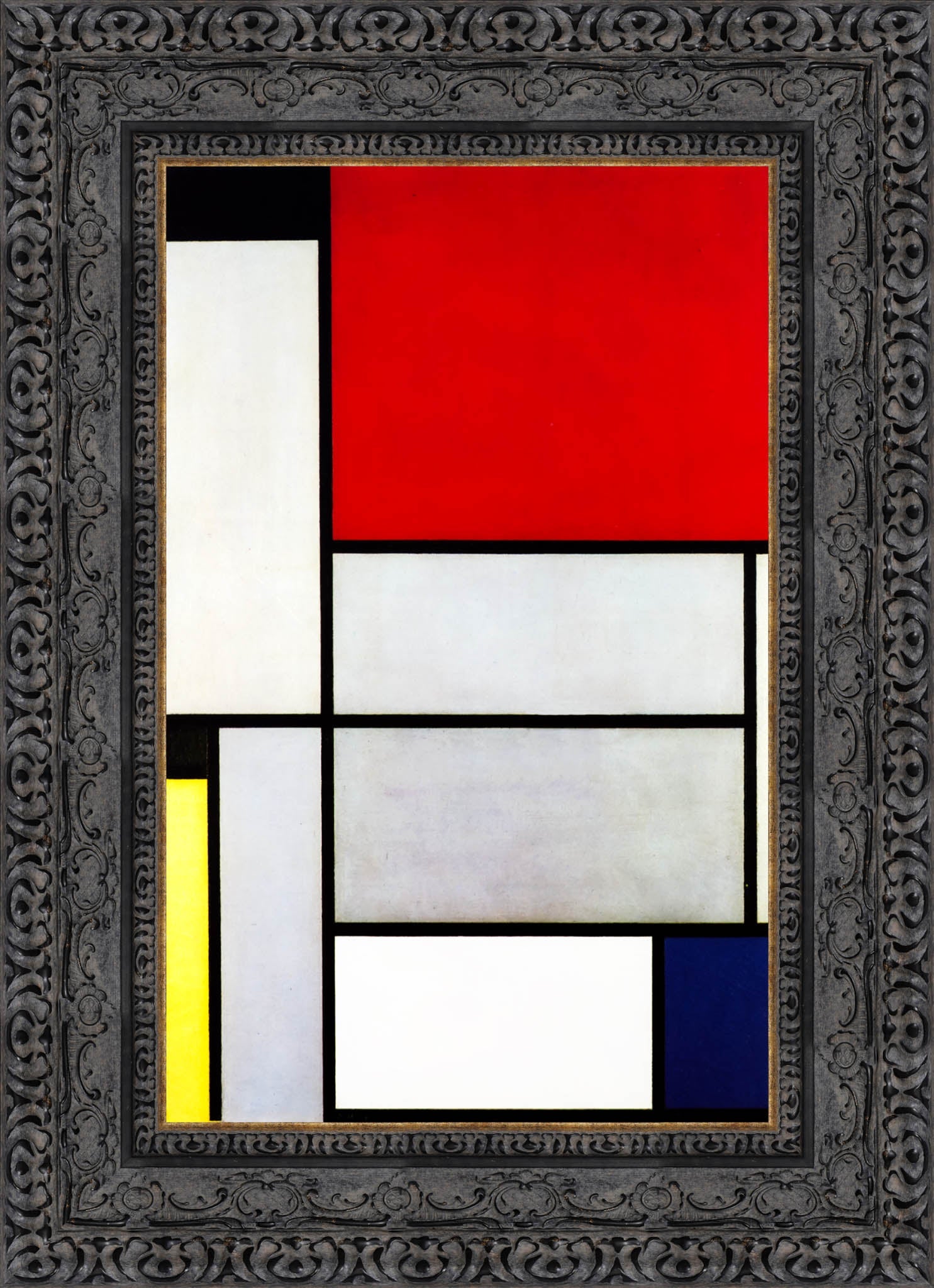 Composition With Black Red Grey Yellow And Blue - Piet Mondrian, 1921