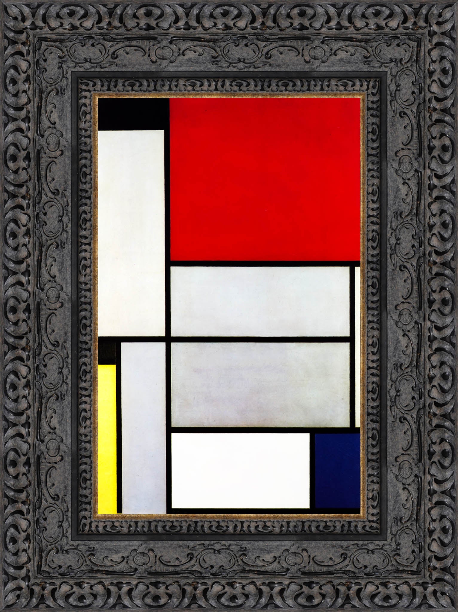 Composition With Black Red Grey Yellow And Blue - Piet Mondrian, 1921
