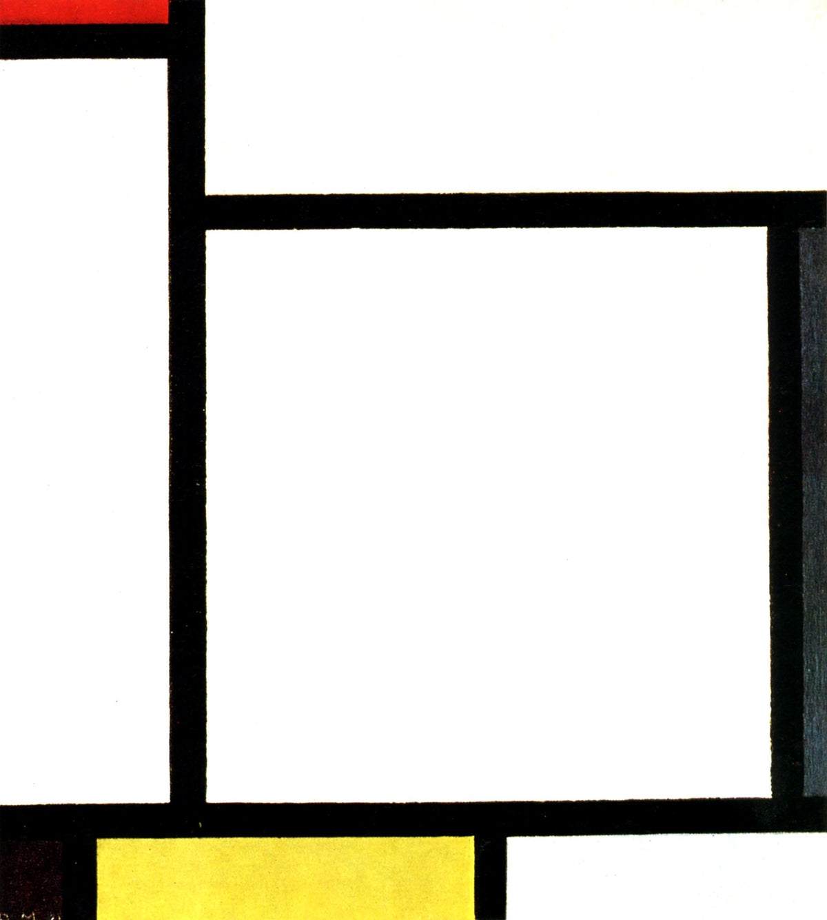 Composition with Red and Yellow – Piet Mondrian, 1921, framed