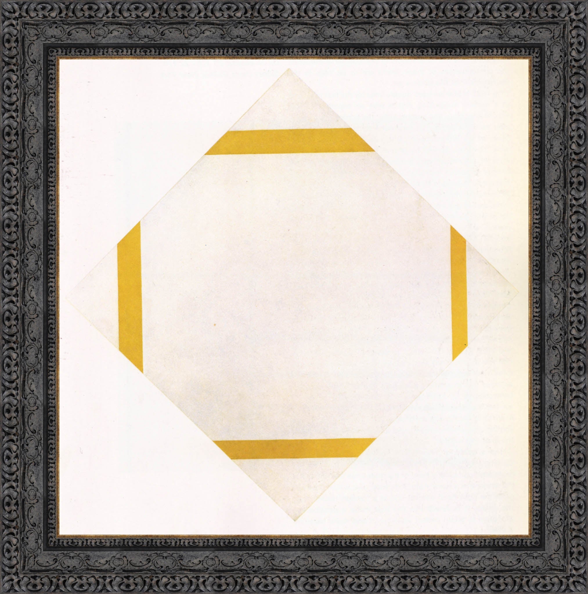 Composition with Yellow Lines by Piet Mondrian — Framed Giclee Canvas Print | Canvas Classics
