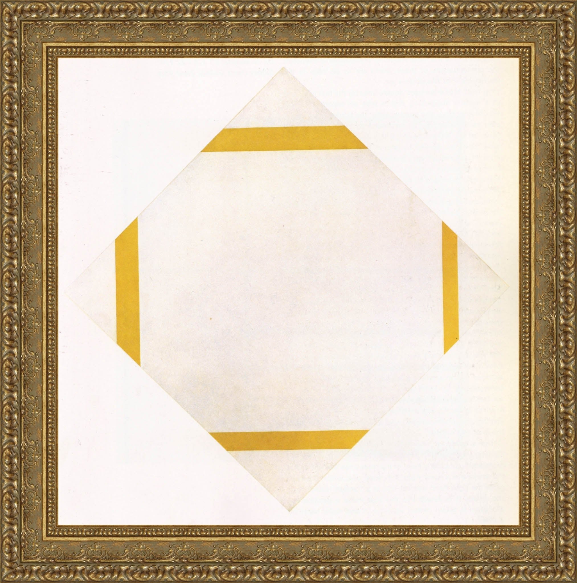 Composition with Yellow Lines by Piet Mondrian — Framed Giclee Canvas Print | Canvas Classics