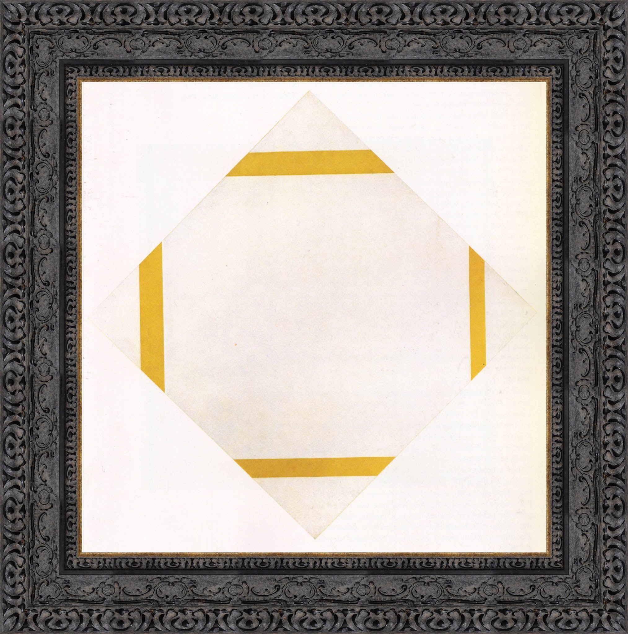 Composition with Yellow Lines by Piet Mondrian — Framed Giclee Canvas Print | Canvas Classics