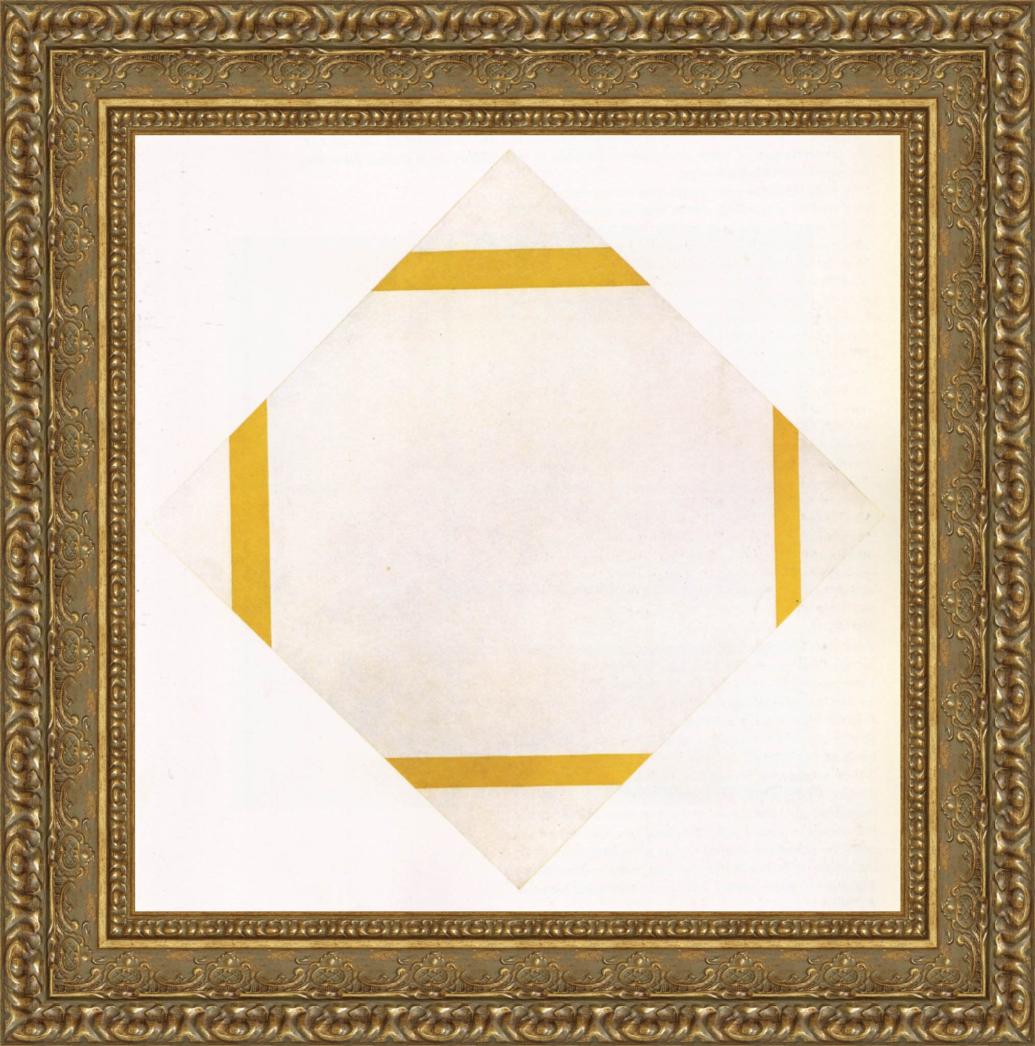 Composition with Yellow Lines by Piet Mondrian — Framed Giclee Canvas Print | Canvas Classics
