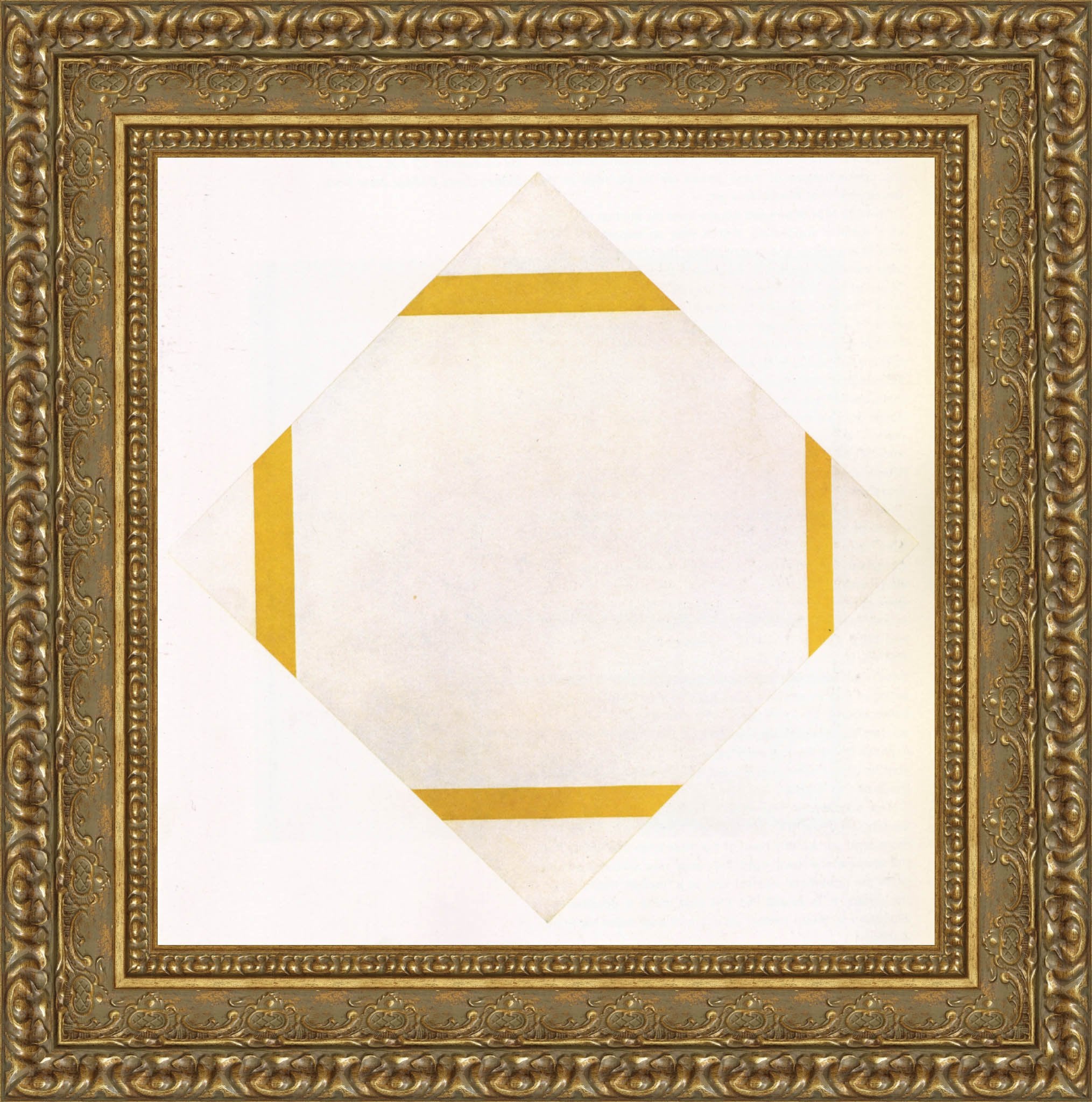 Composition with Yellow Lines by Piet Mondrian — Framed Giclee Canvas Print | Canvas Classics