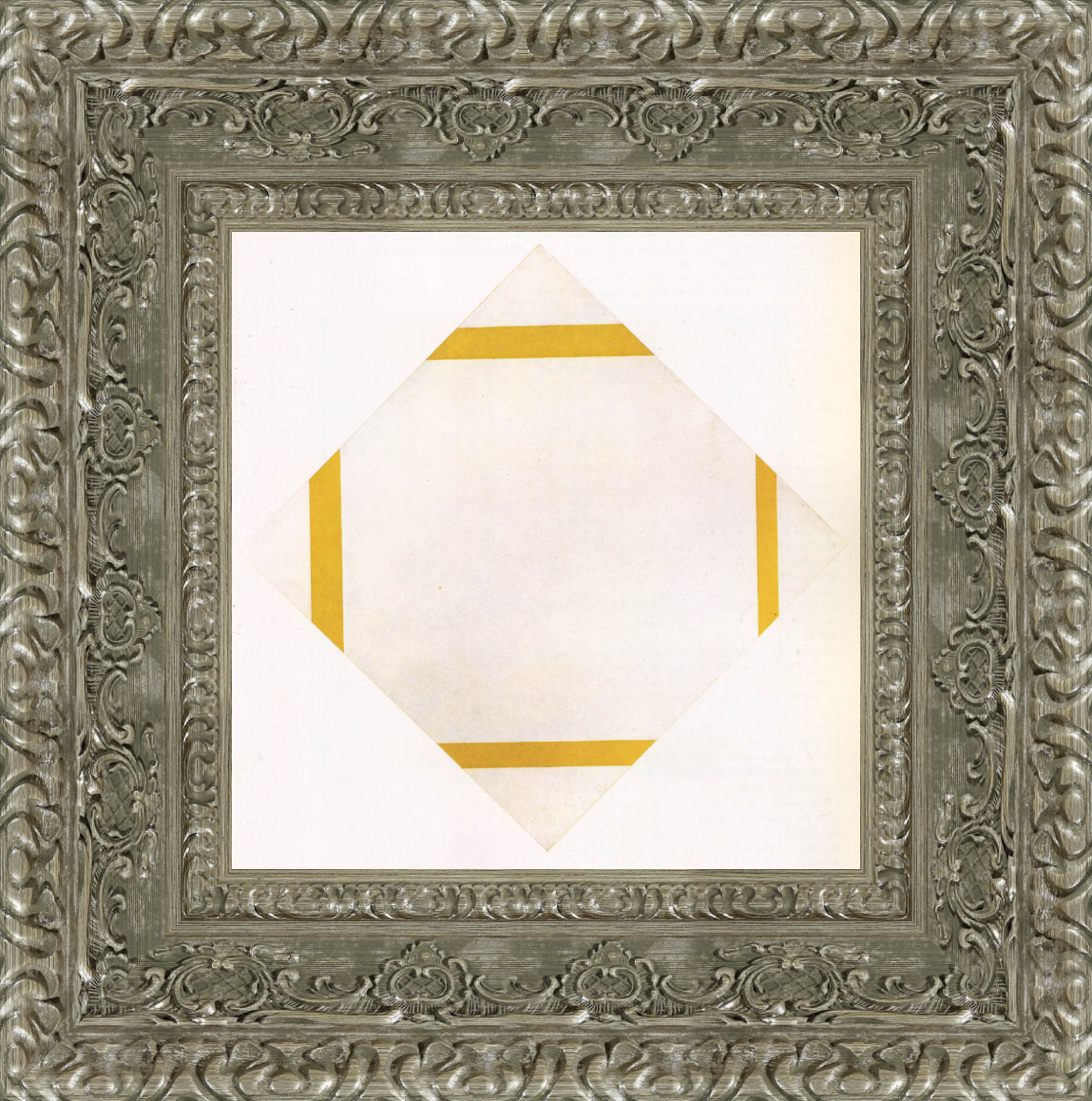 Composition with Yellow Lines by Piet Mondrian — Framed Giclee Canvas Print | Canvas Classics