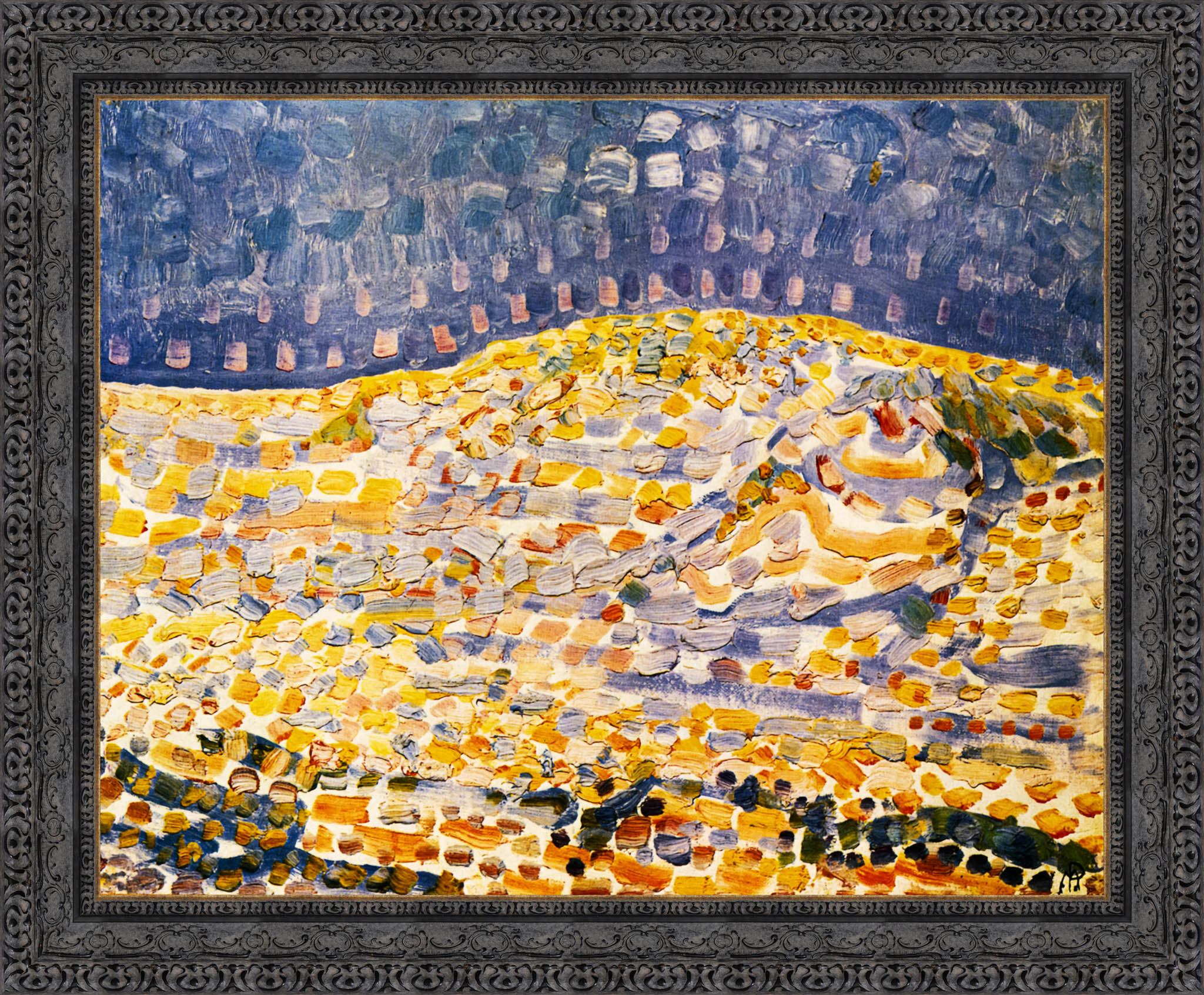 Dune II by Piet Mondrian — Framed Giclee Canvas Print | Canvas Classics